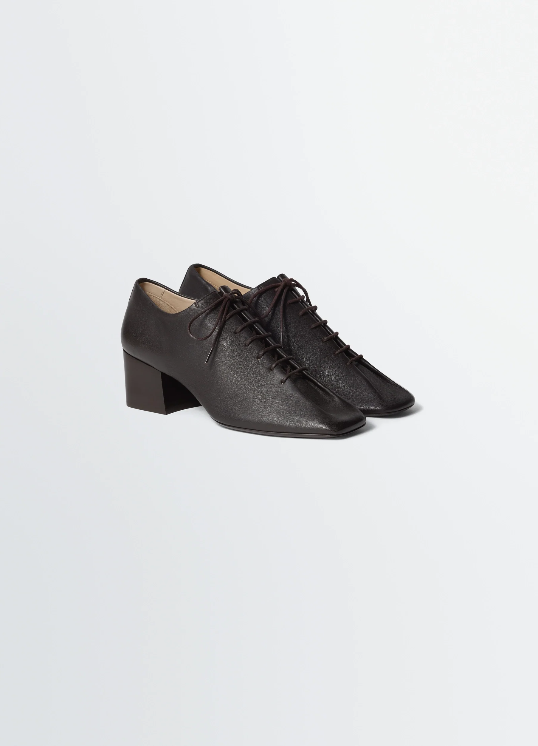 SOURIS CLASSIC DERBIES 55MM HEEL IN LEATHER - Image 3