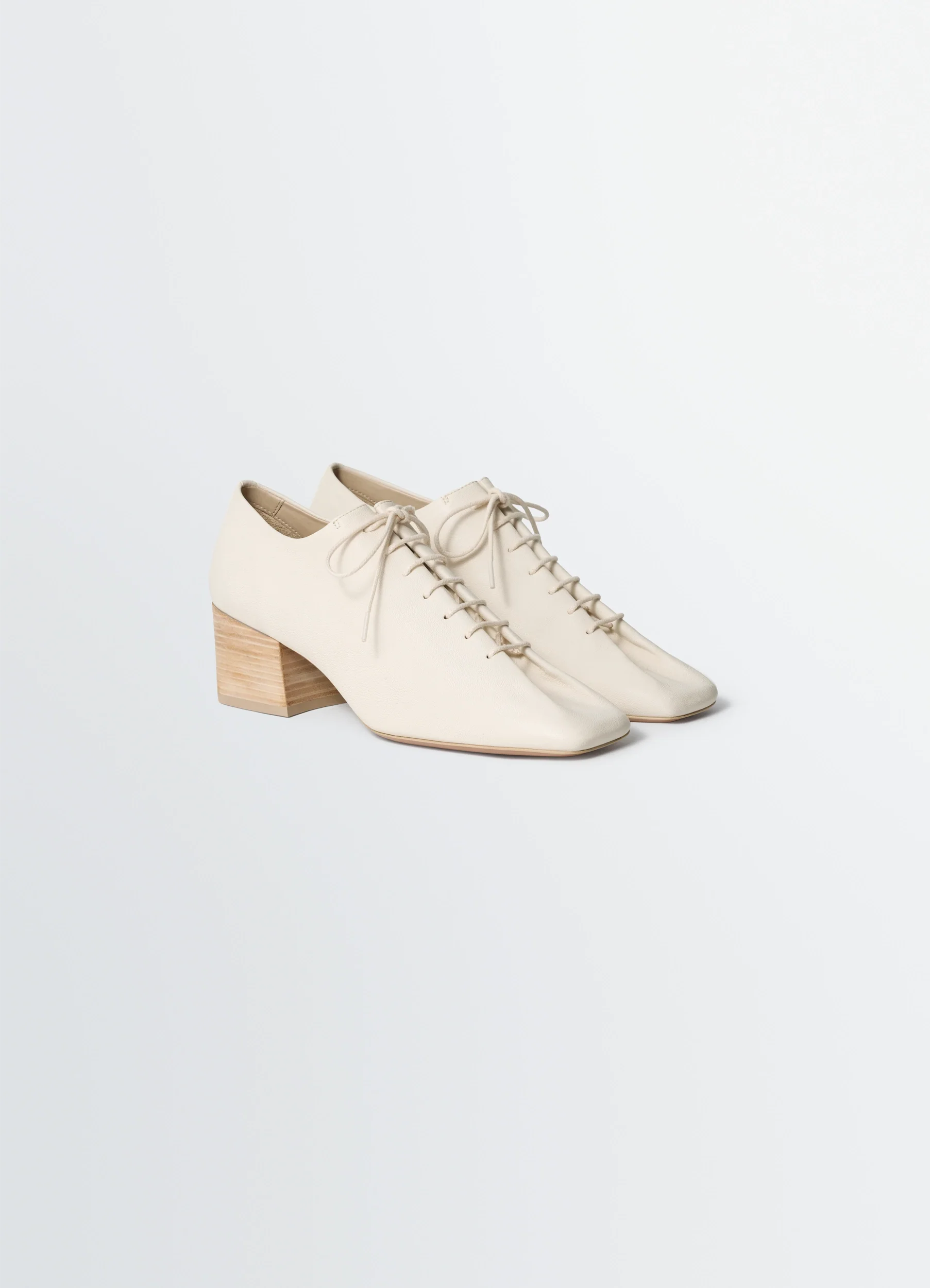 SOURIS CLASSIC DERBIES 55MM HEEL IN LEATHER - Image 3