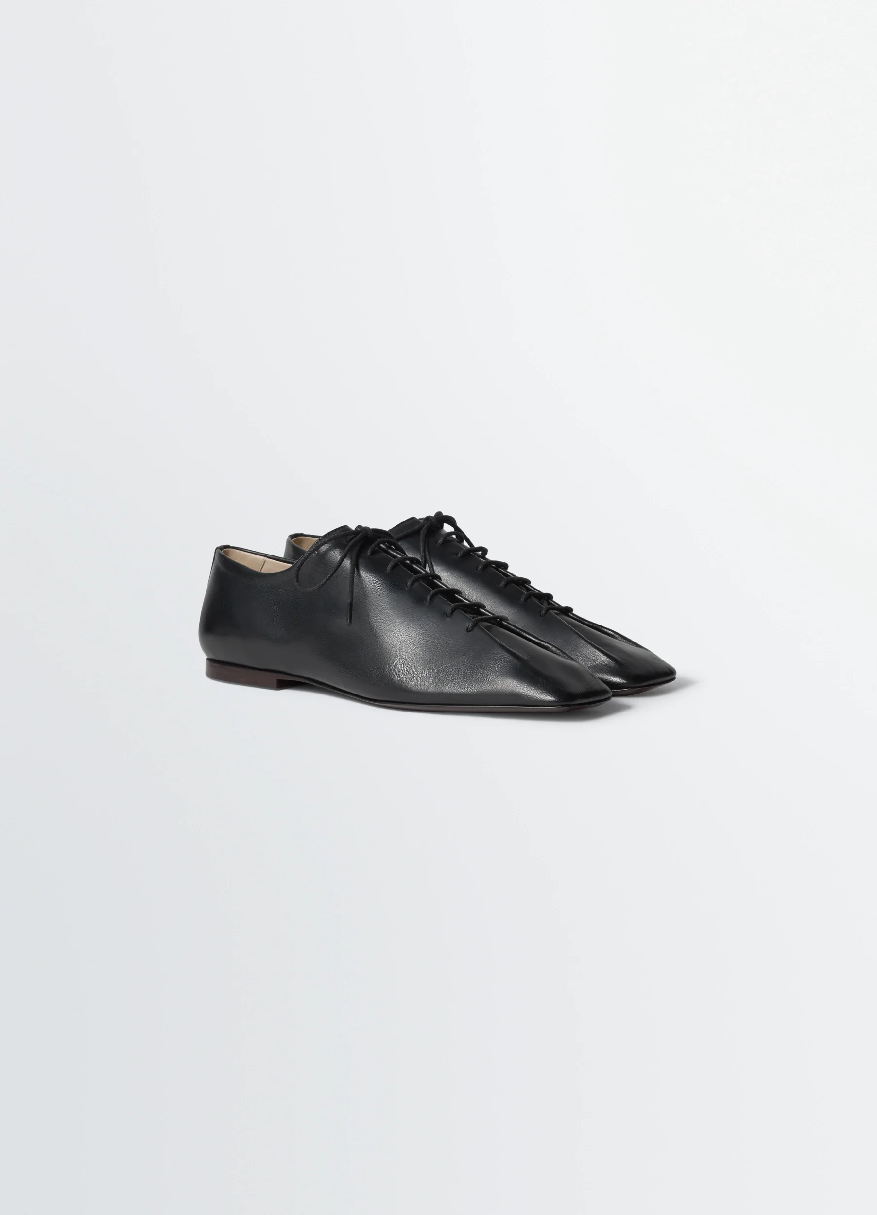 SOURIS FLAT CLASSIC DERBIES IN LEATHER - Image 3