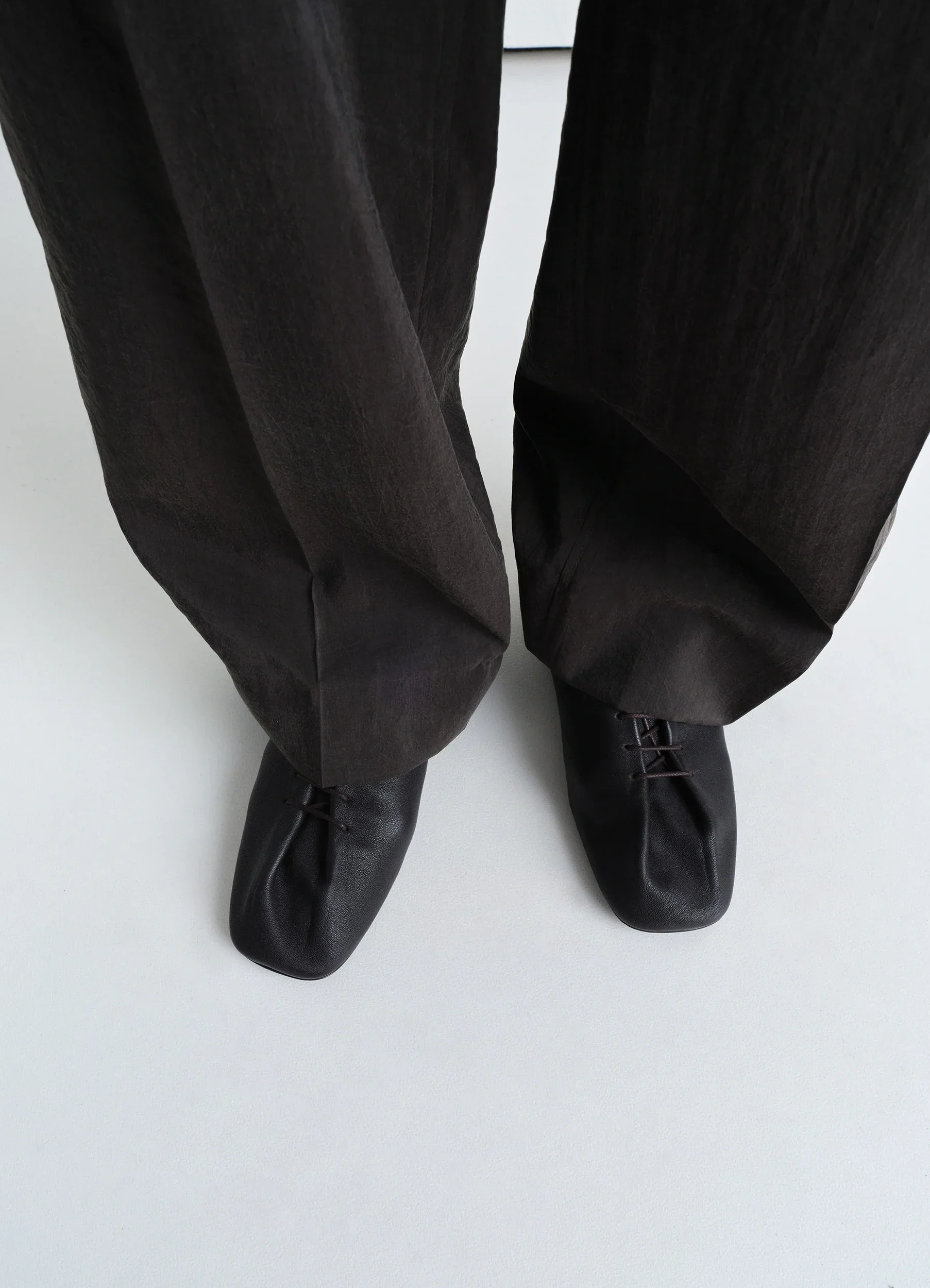 SOURIS FLAT CLASSIC DERBIES IN LEATHER - Image 2
