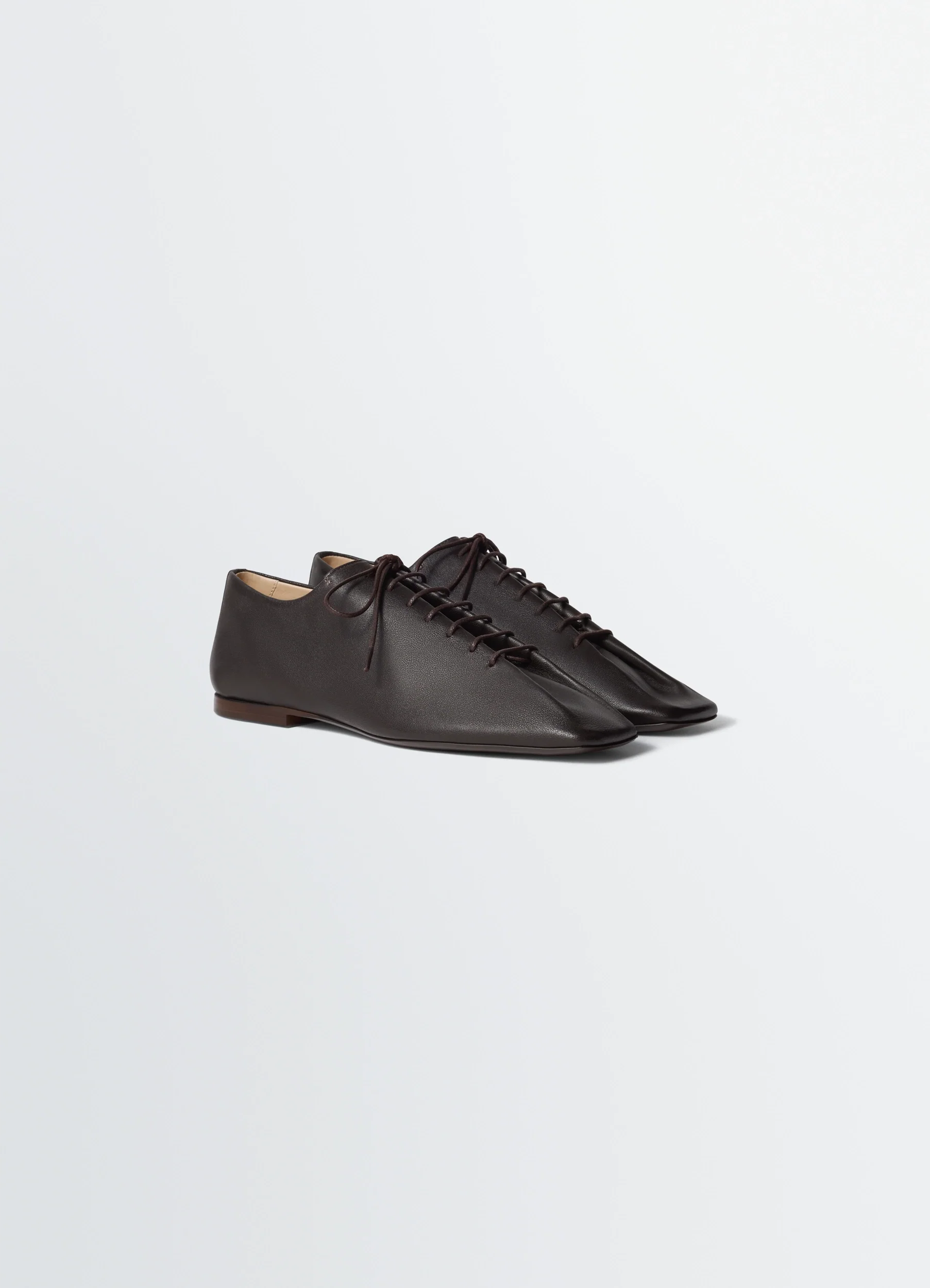 SOURIS FLAT CLASSIC DERBIES IN LEATHER - Image 3