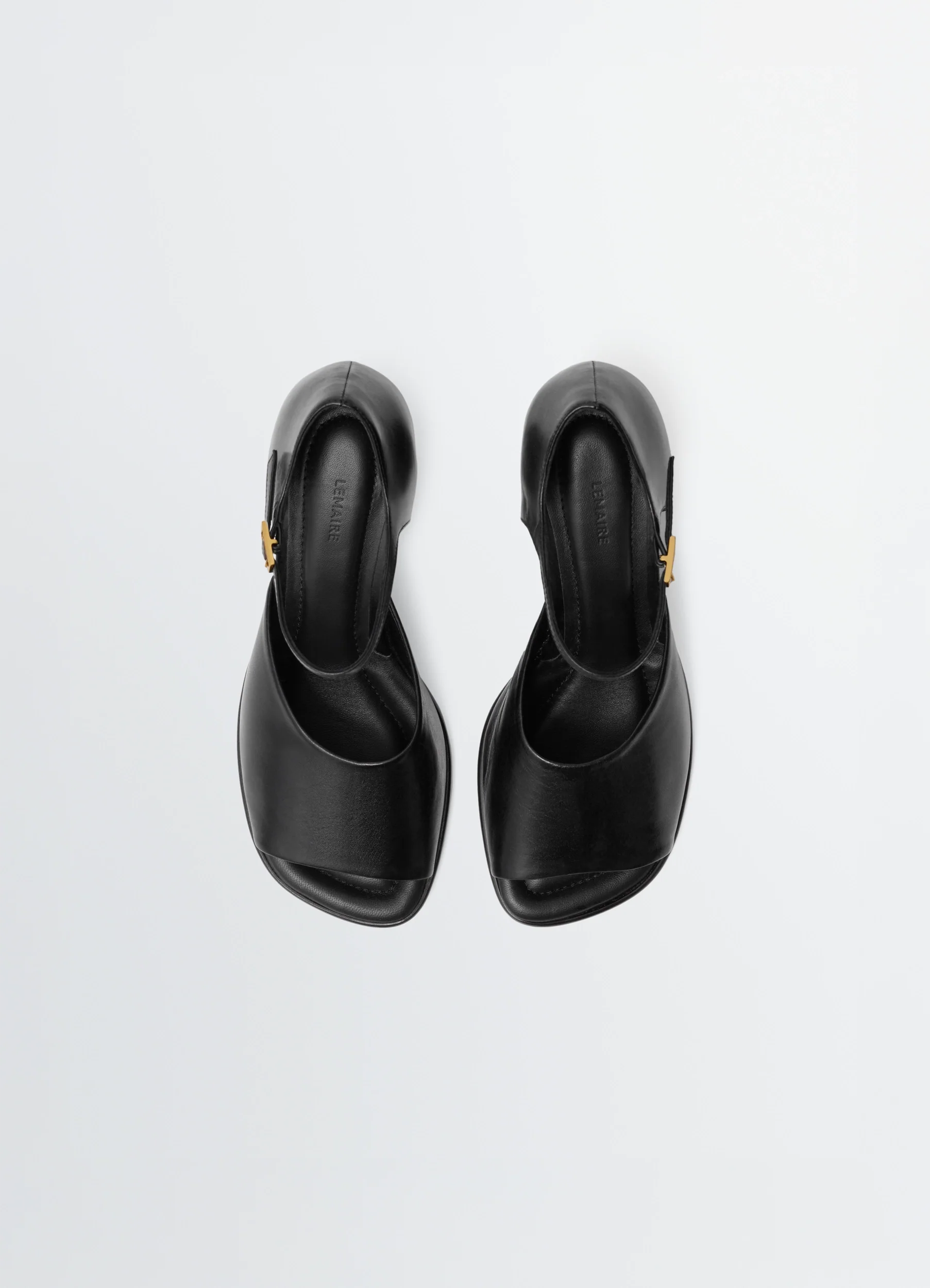 SQUARE-HEELED SANDALS 80 MM IN LEATHER - Image 4