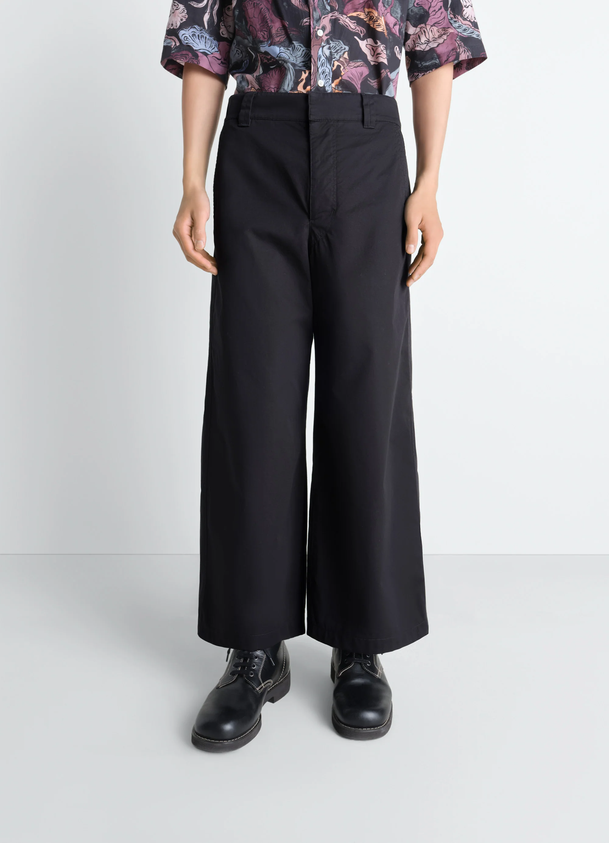STRAIGHT FIT PANTS IN LIGHT COTTON TWILL - Image 2