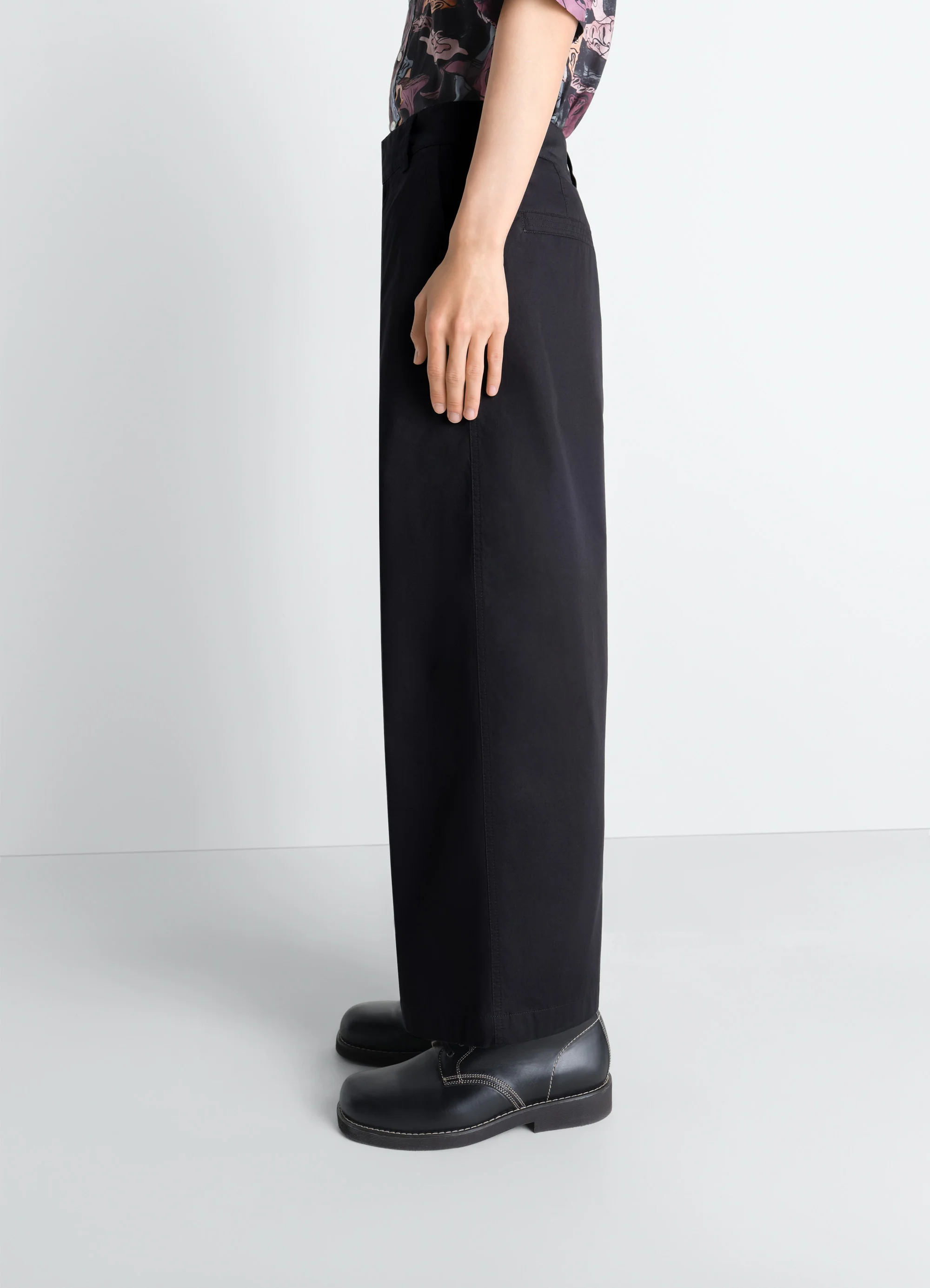 STRAIGHT FIT PANTS IN LIGHT COTTON TWILL - Image 4