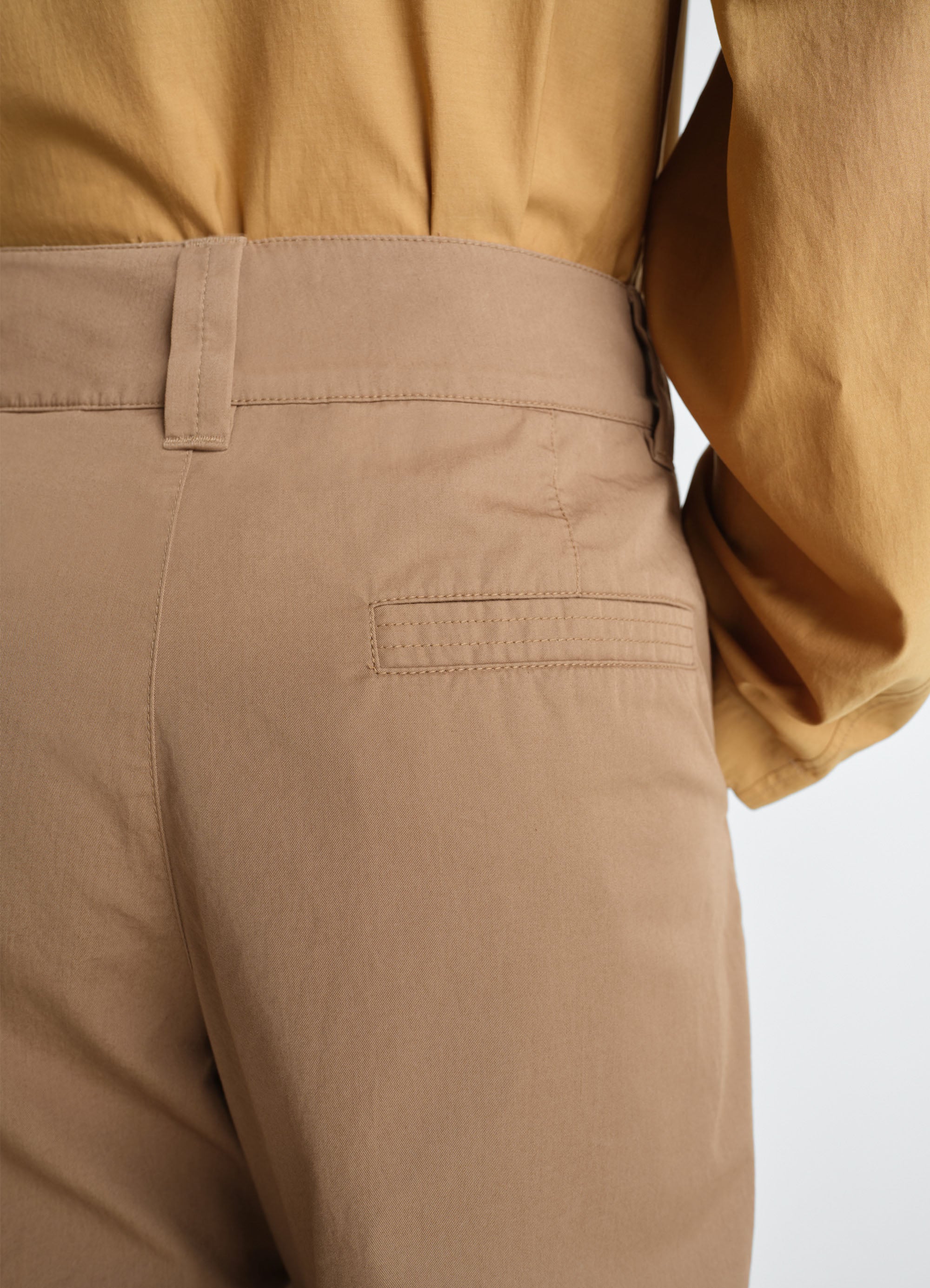 STRAIGHT FIT PANTS IN LIGHT COTTON TWILL - Image 3
