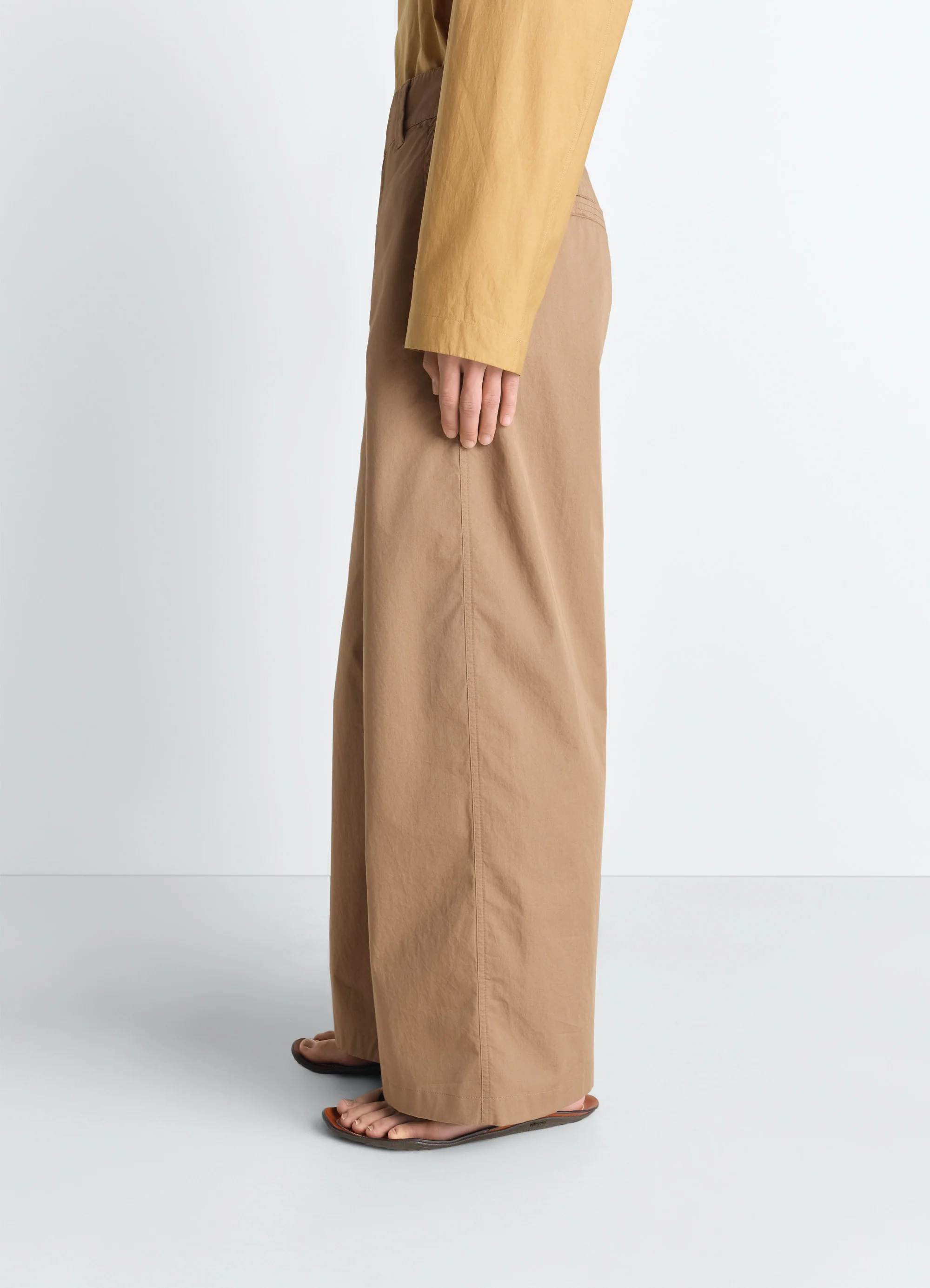 STRAIGHT FIT PANTS IN LIGHT COTTON TWILL - Image 4