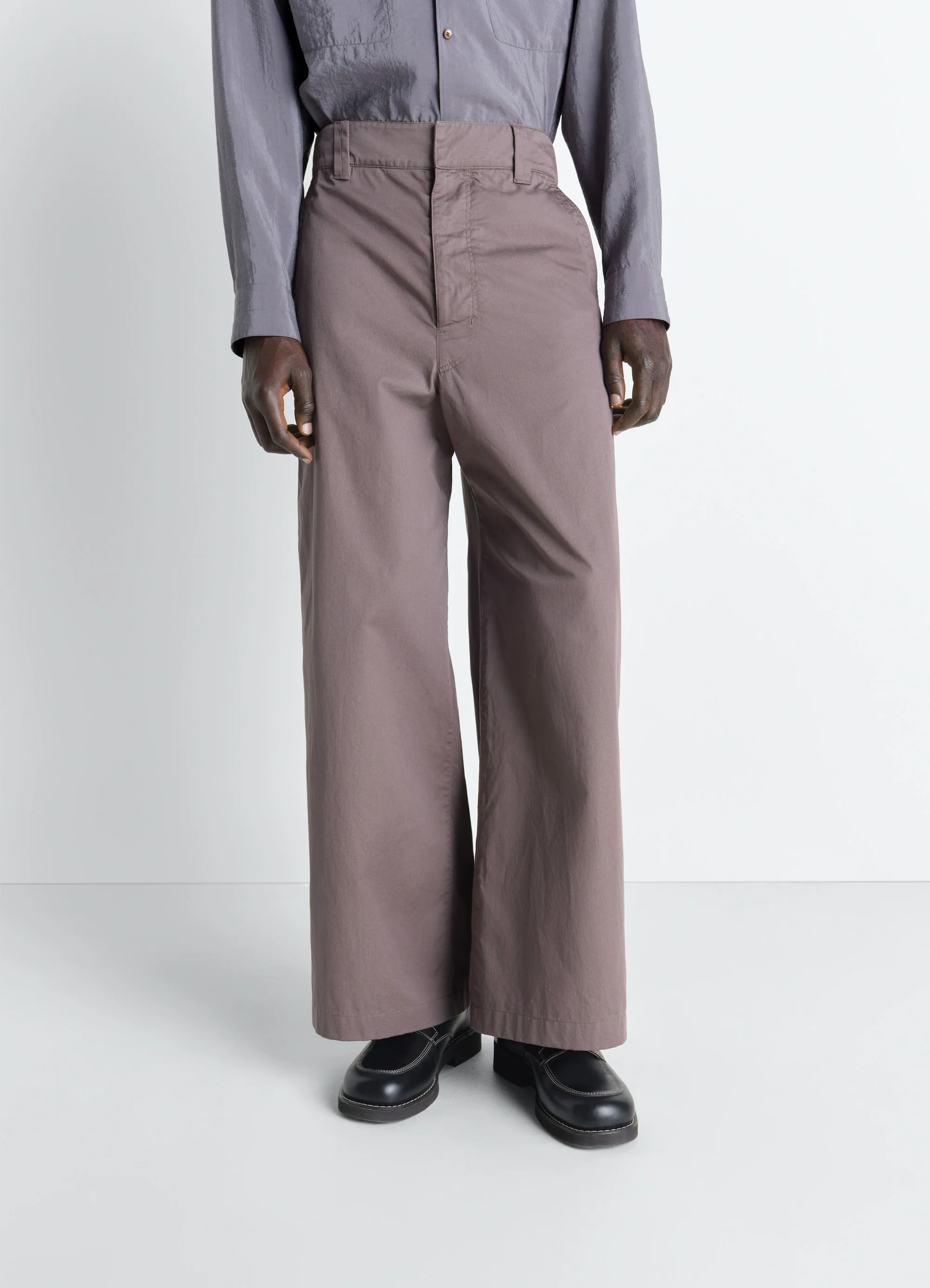 STRAIGHT FIT PANTS IN LIGHT COTTON TWILL - Image 2
