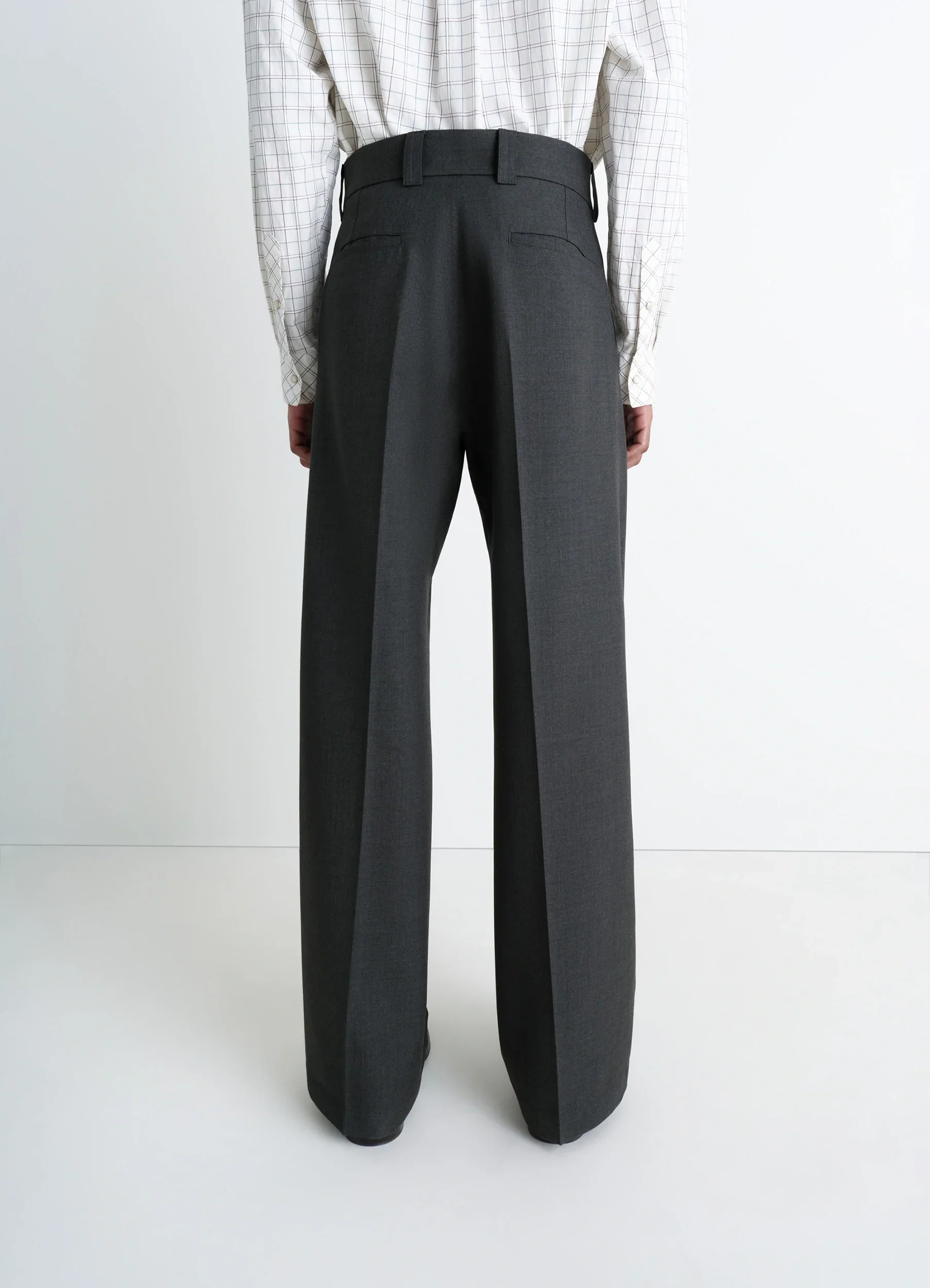 STRAIGHT TAILORED PANTS IN POLYWOOL - Image 4