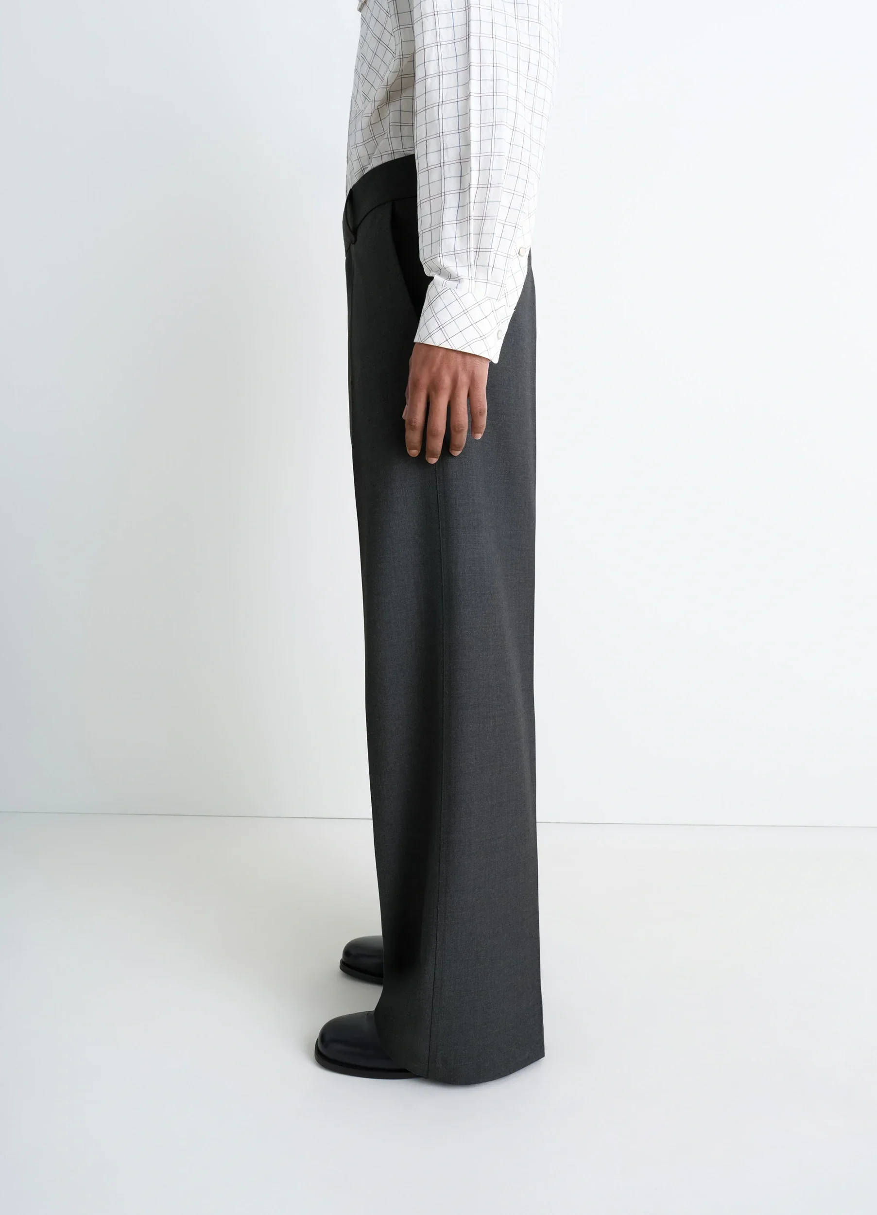 STRAIGHT TAILORED PANTS IN POLYWOOL - Image 5