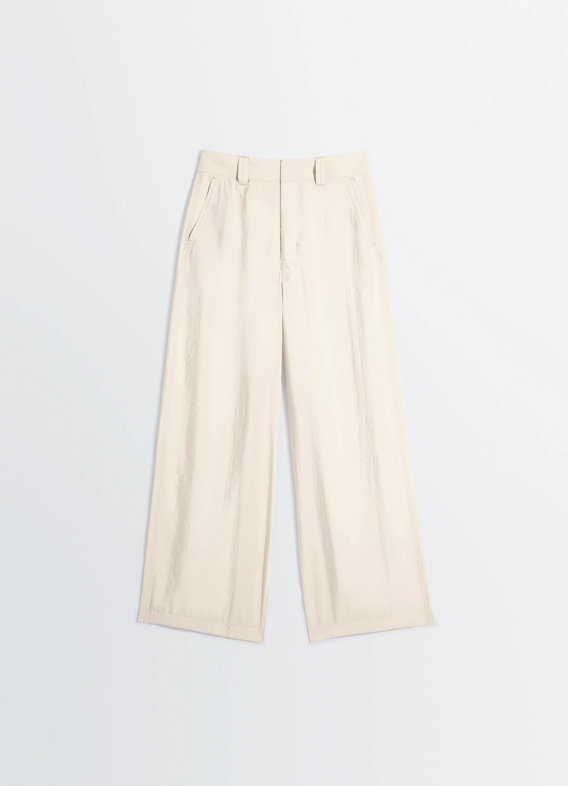 STRAIGHT TAILORED PANTS IN DRY SILK - Image 6