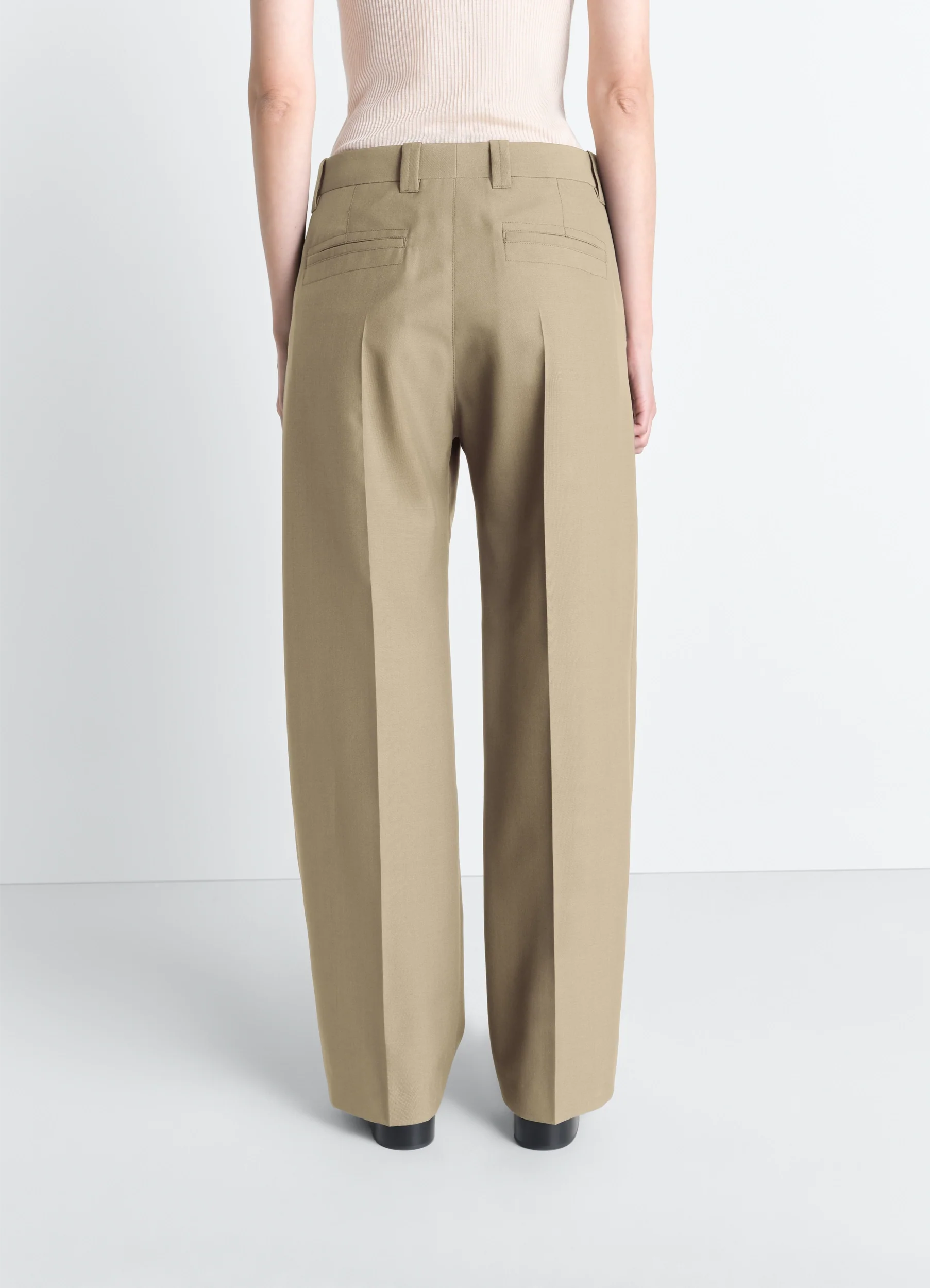 STRAIGHT TAILORED PANTS IN POLYWOOL - Image 5