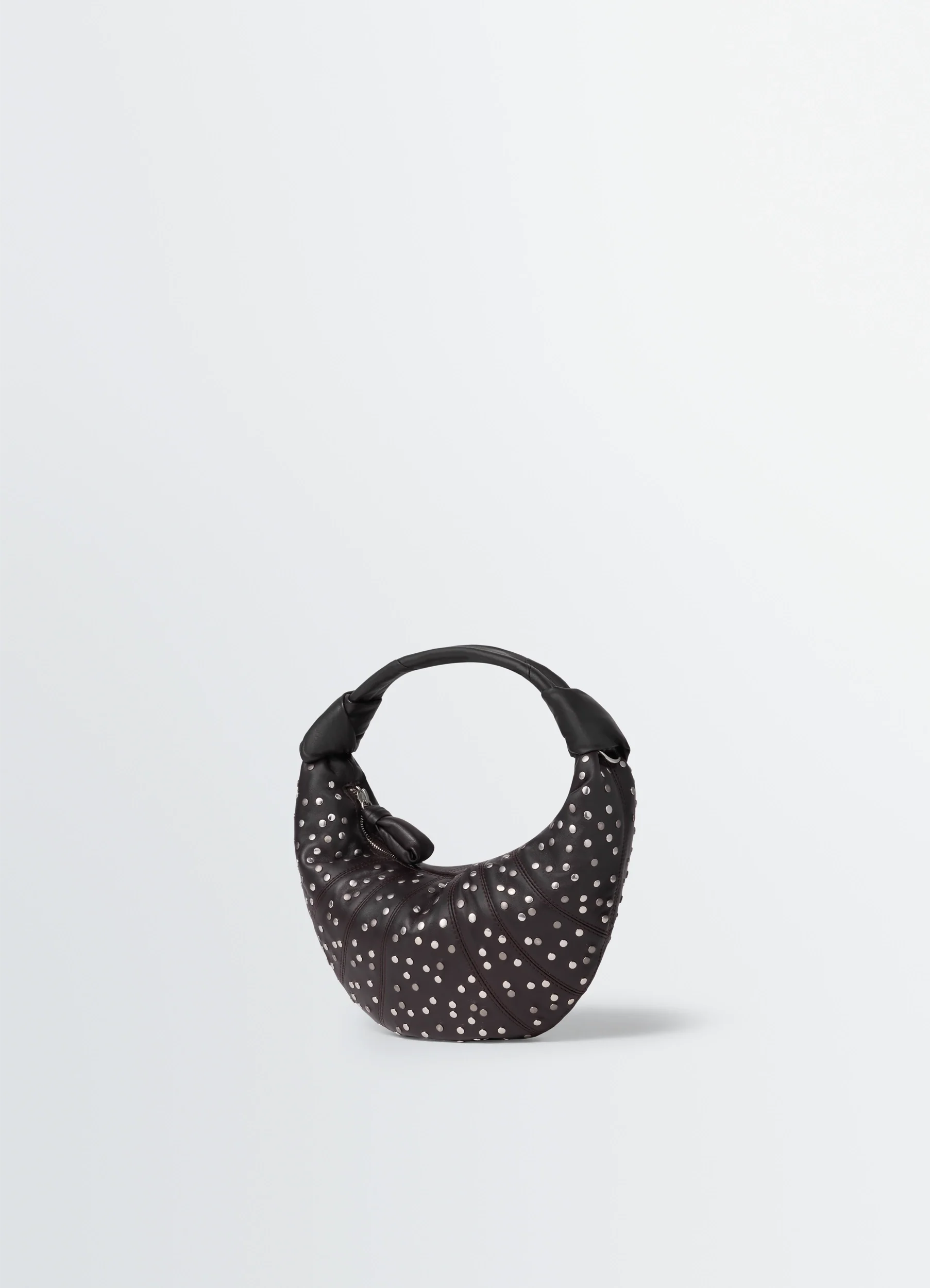 STUDS DOTS MINI FORTUNE CROISSANT BAG IN LEATHER - Image 3