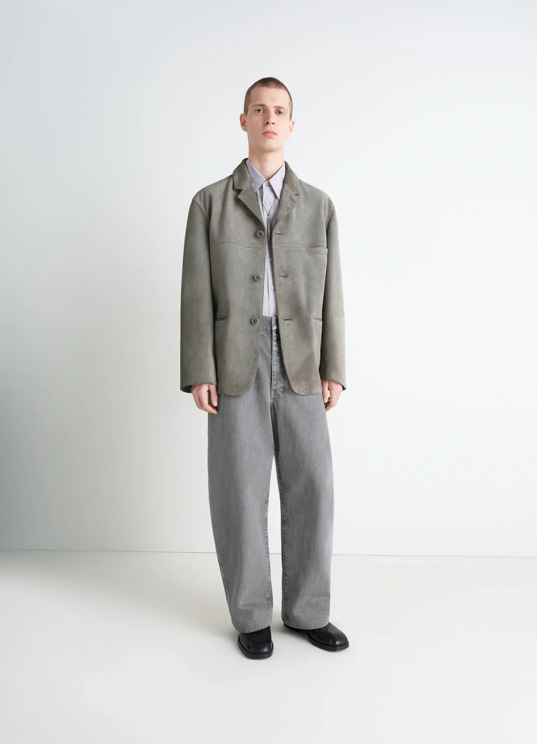 SUEDE SINGLE BREASTED JACKET - Image 2