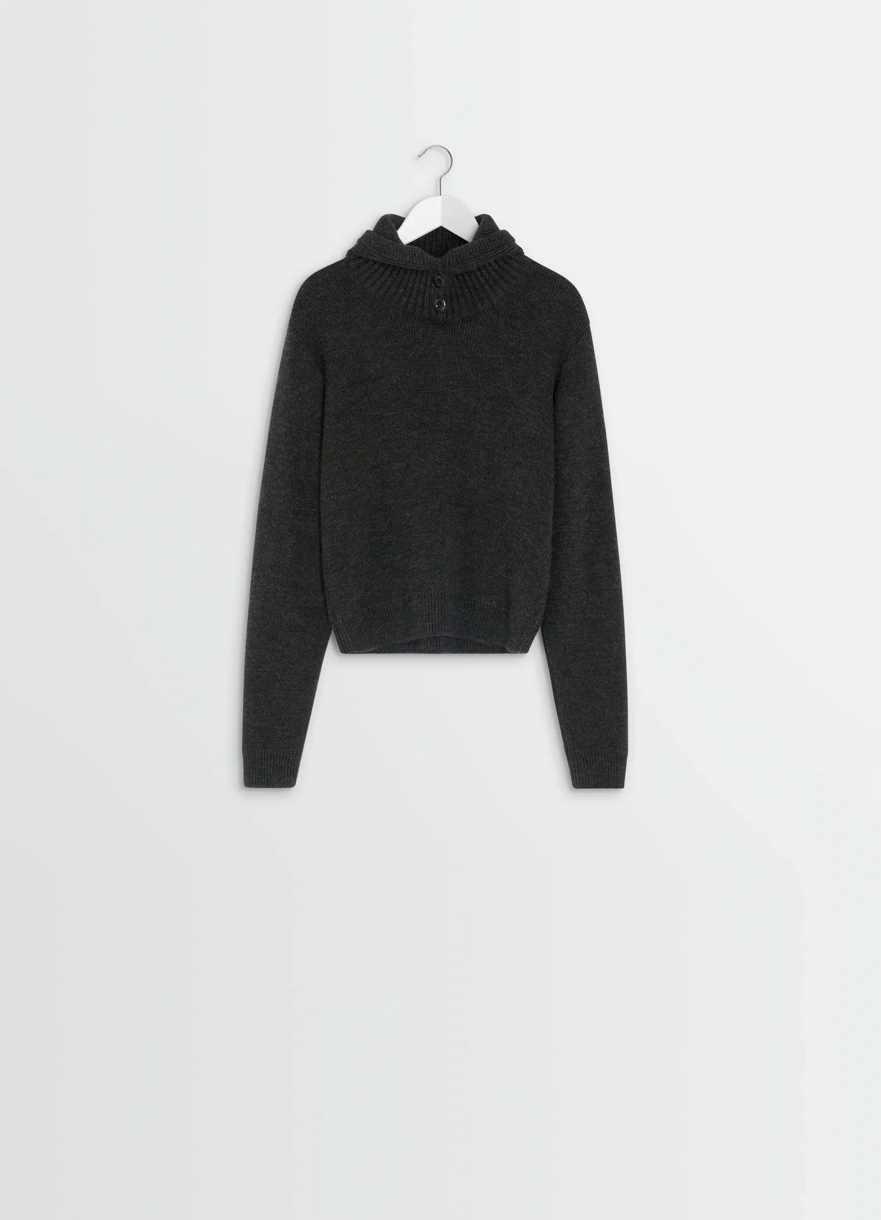 SWEATER WITH HOOD IN WOOL ALPACA - Image 5
