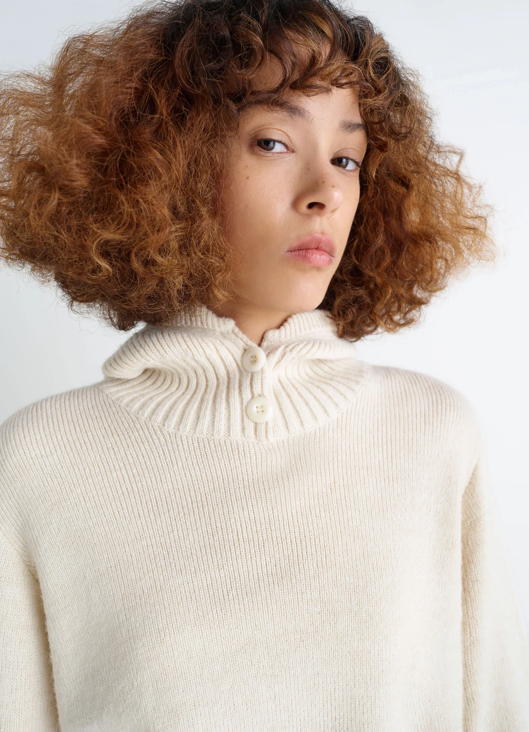 SWEATER WITH HOOD IN WOOL ALPACA - Image 3