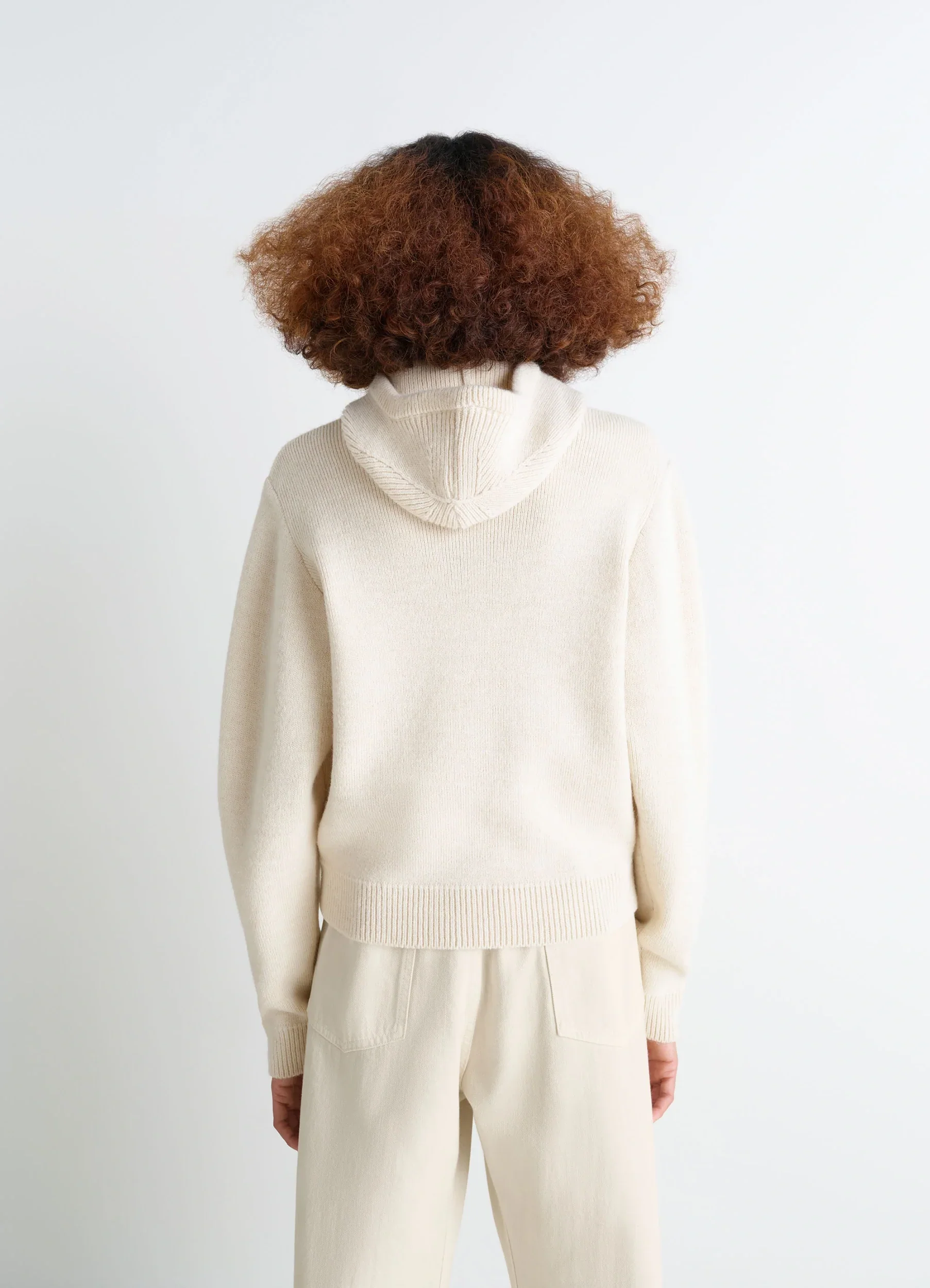 SWEATER WITH HOOD IN WOOL ALPACA - Image 4