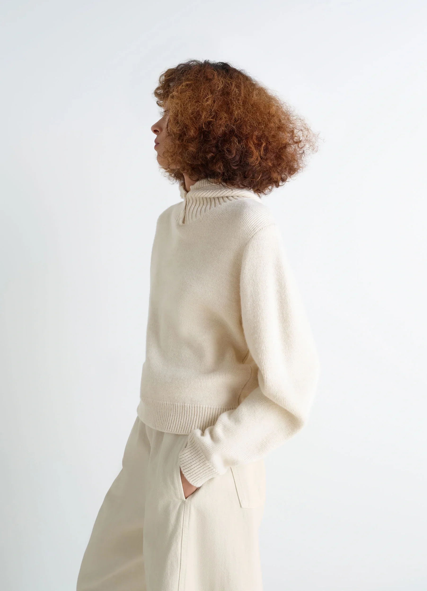 SWEATER WITH HOOD IN WOOL ALPACA - Image 5
