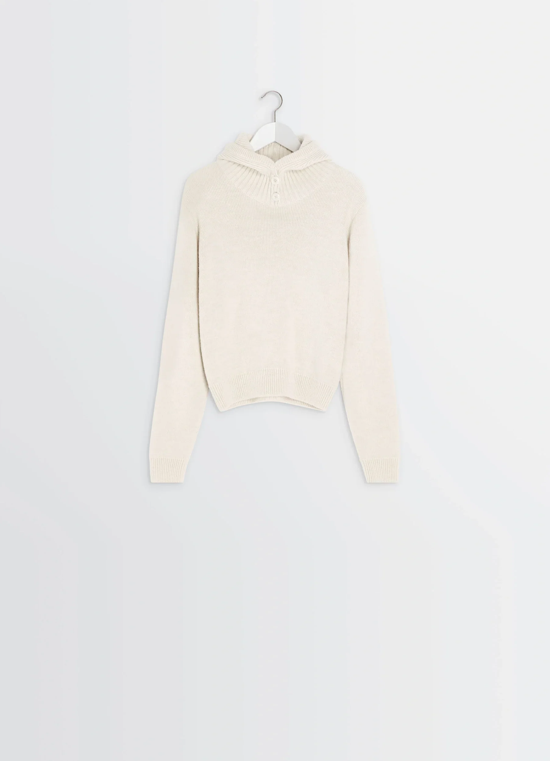 SWEATER WITH HOOD IN WOOL ALPACA - Image 6