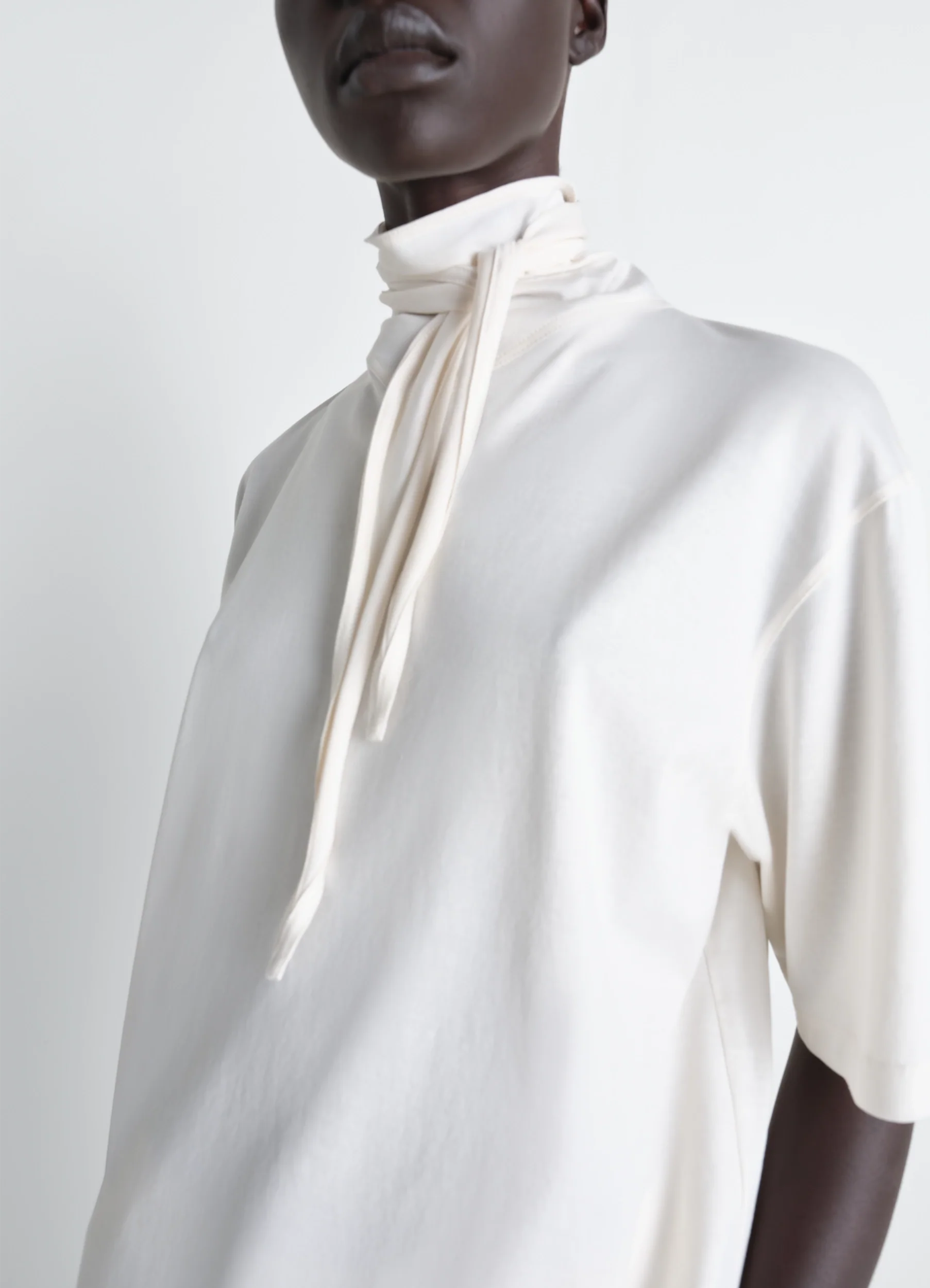 T-SHIRT WITH FOULARD IN JERSEY - Image 3