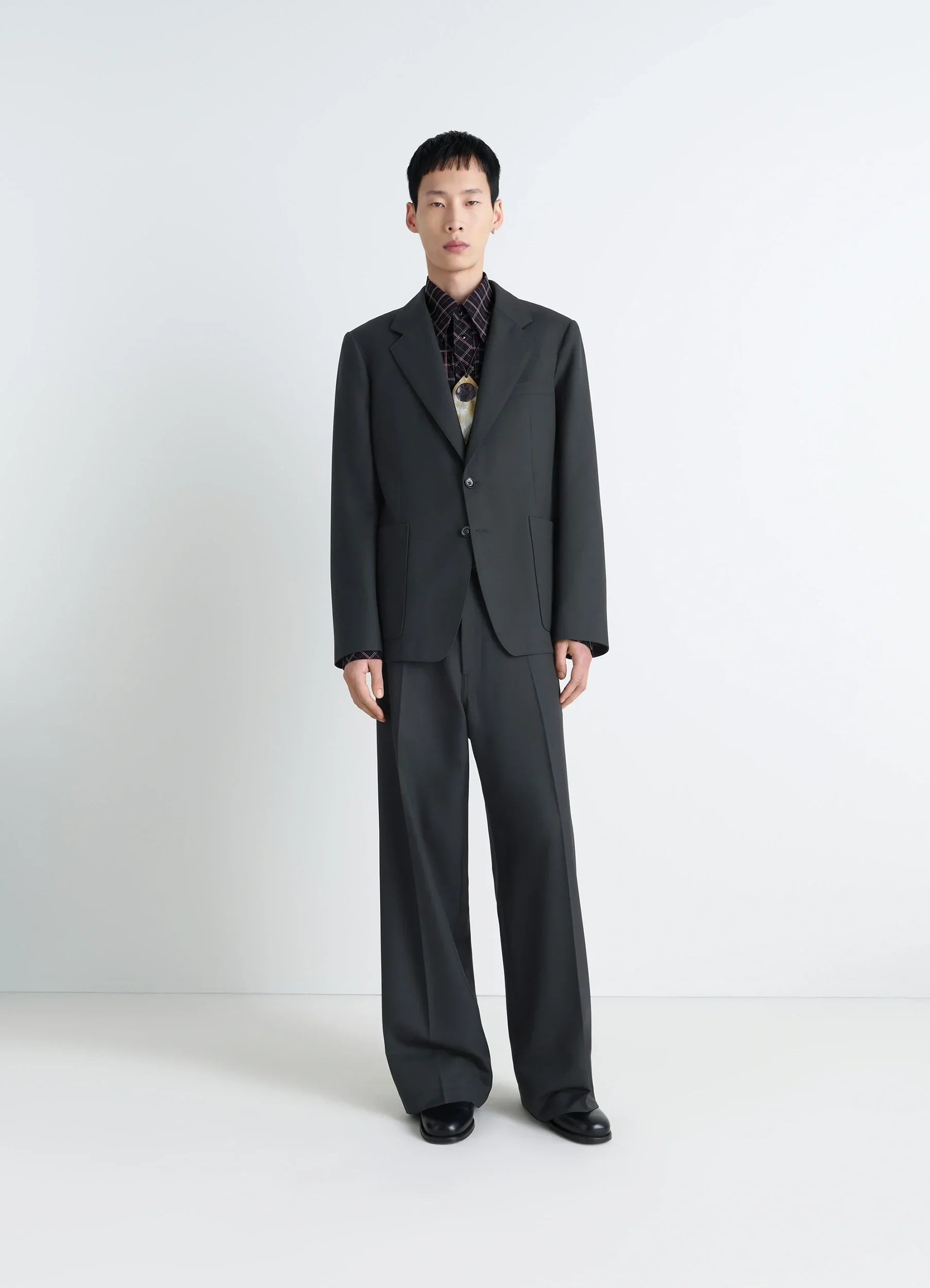 TAILORED SINGLE BREASTED JACKET IN POLYWOOL - Image 2