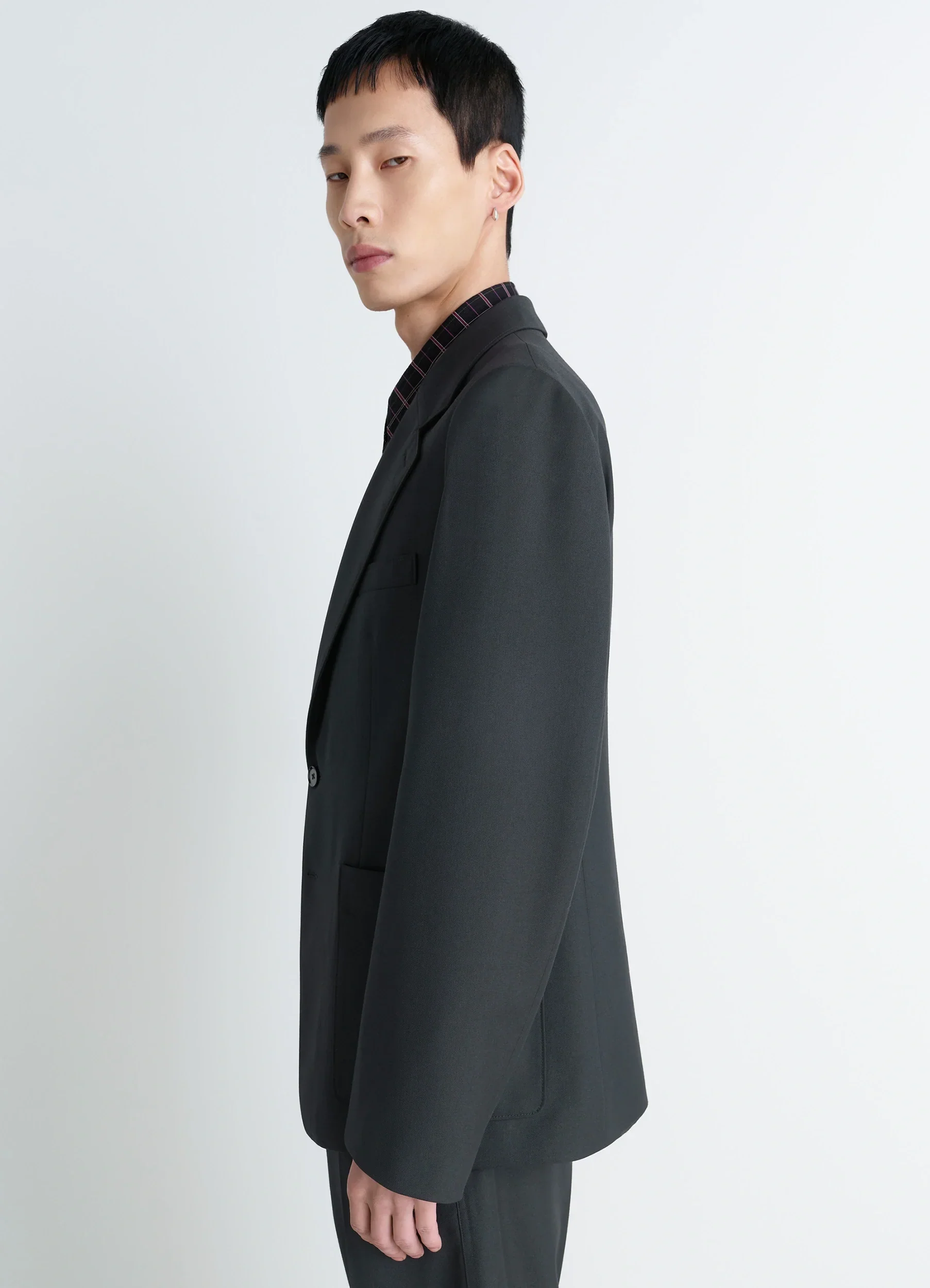 TAILORED SINGLE BREASTED JACKET IN POLYWOOL - Image 4