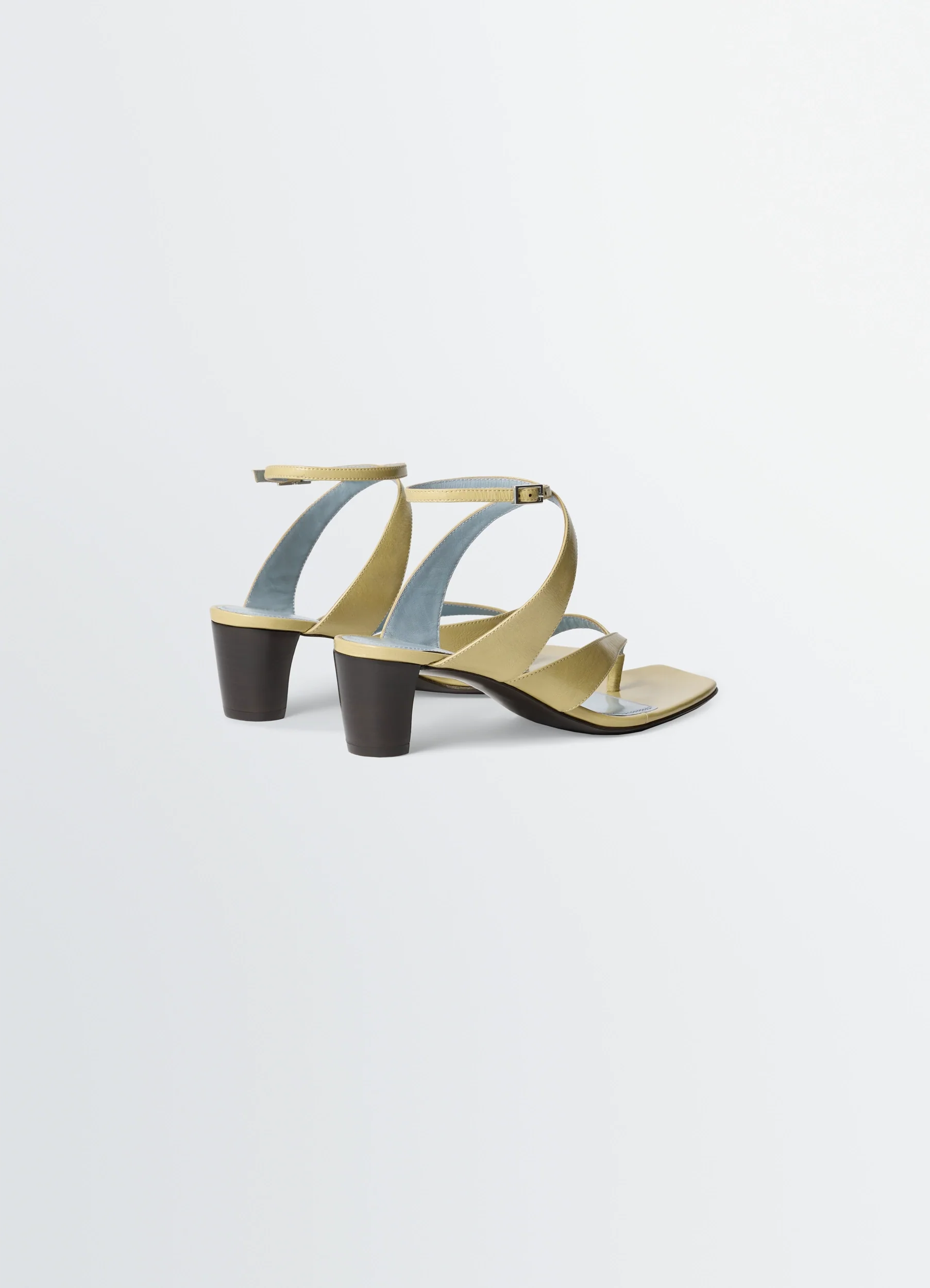 TONG SANDALS 50 MM HEEL IN LEATHER - Image 3