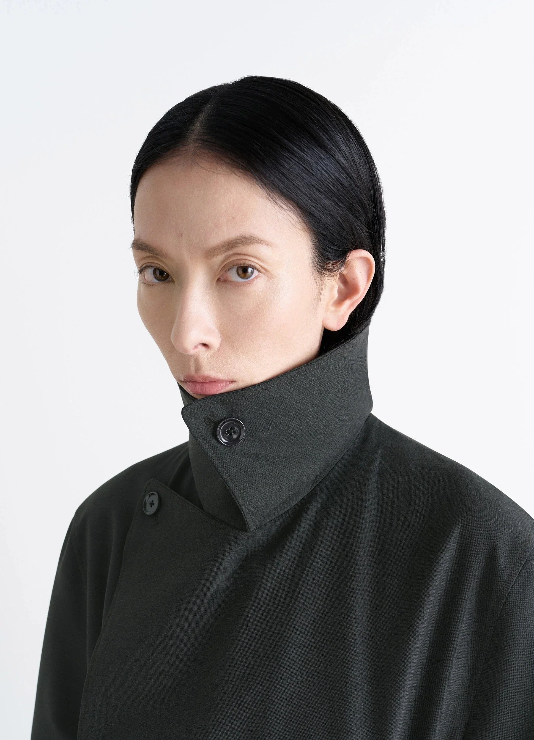 TRENCH COAT WITH DETACHABLE LINING IN POLYWOOL - Image 6