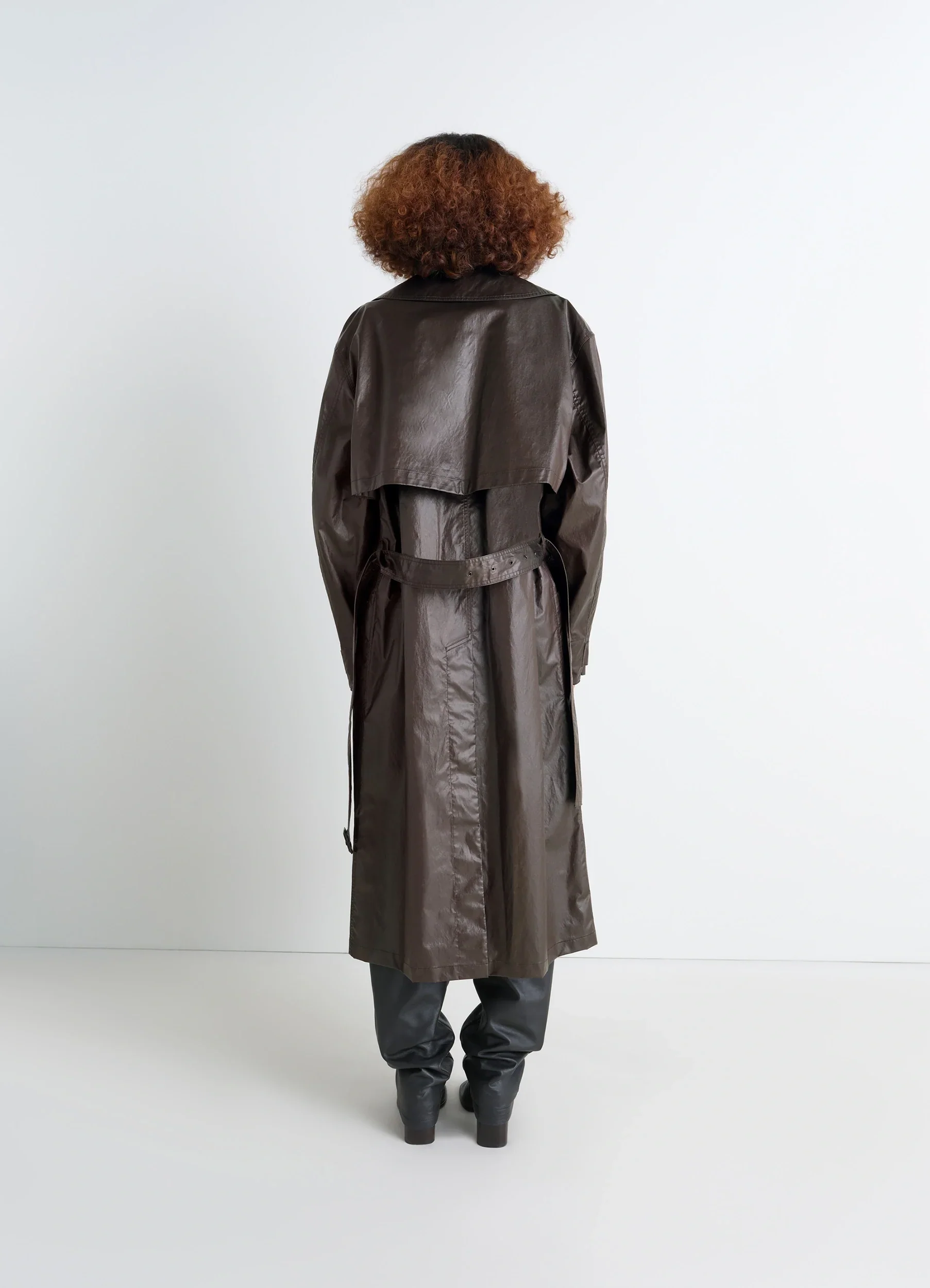 TRENCH COAT IN COATED COTTON - Image 5