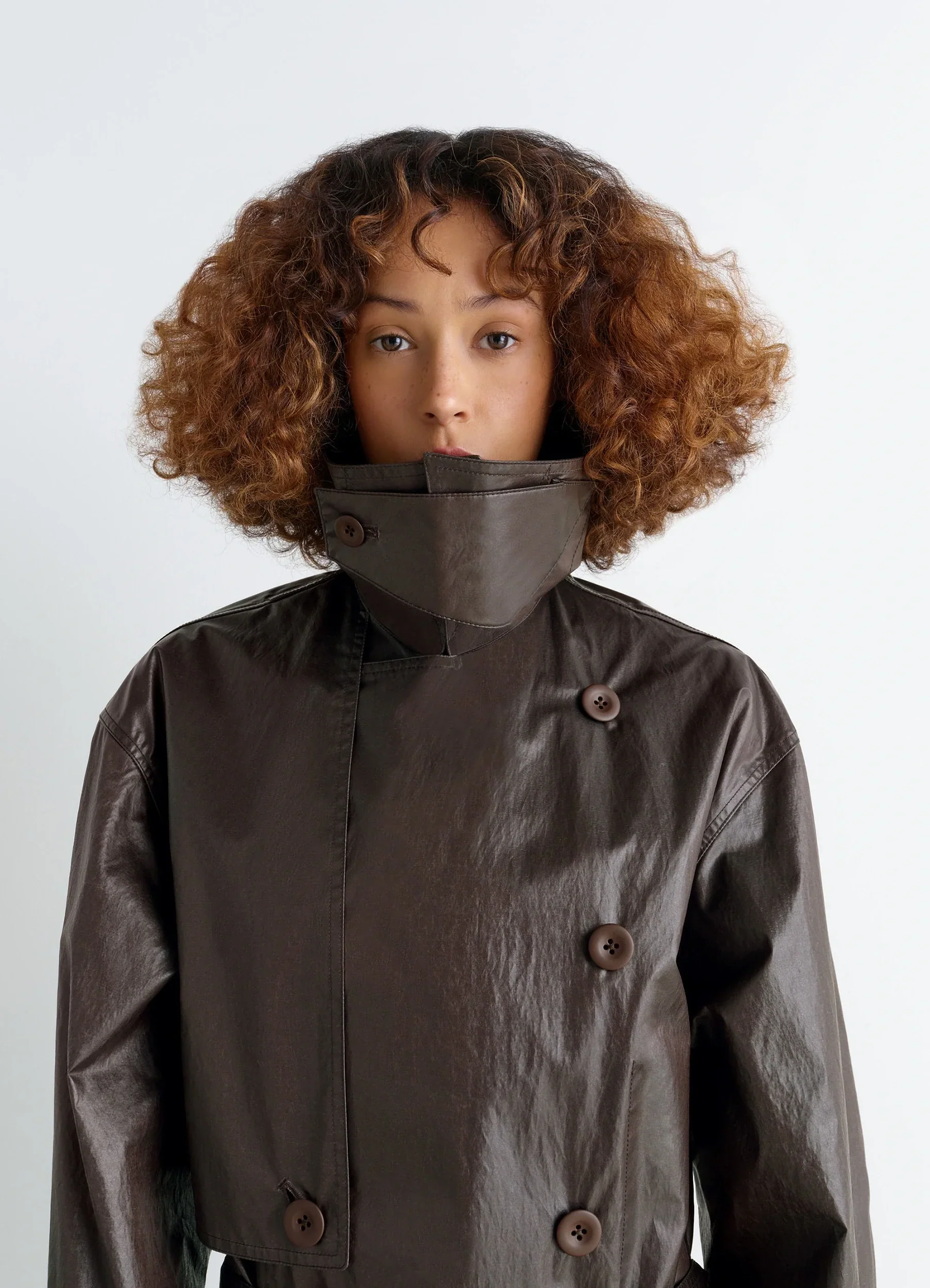 TRENCH COAT IN COATED COTTON - Image 6
