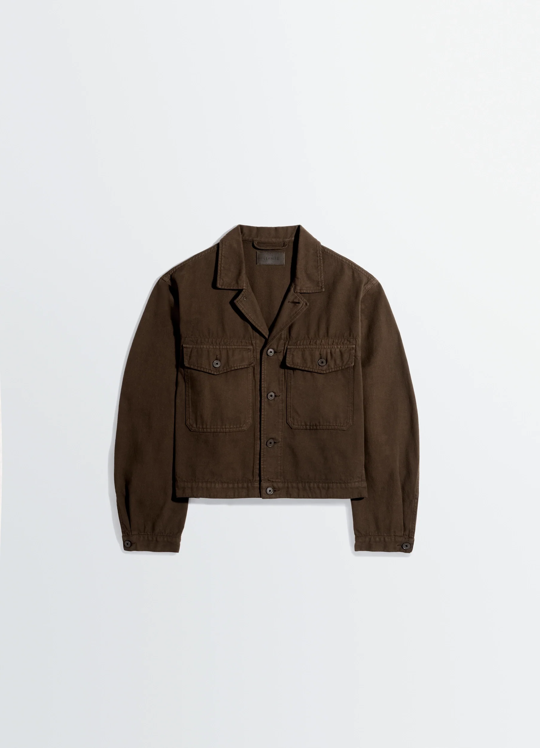 TRUCKER JACKET IN DYED BROKEN TWILL - Image 4
