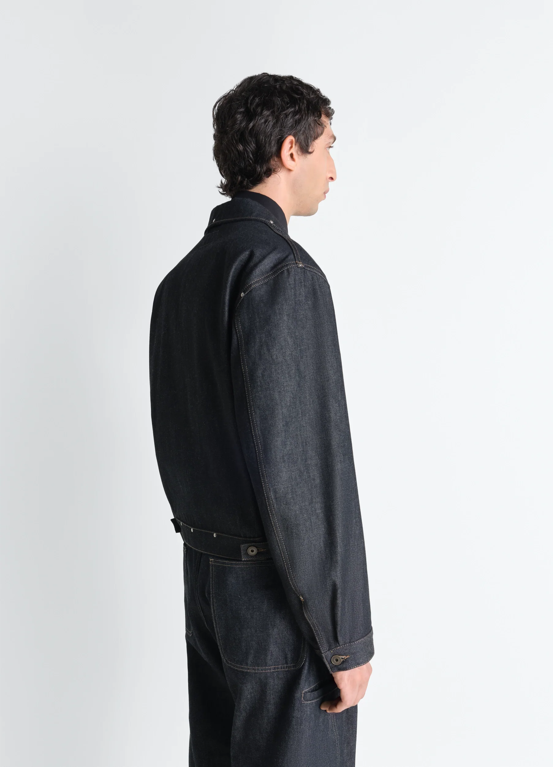 TRUCKER JACKET WITH STUDS IN DENIM - Image 5