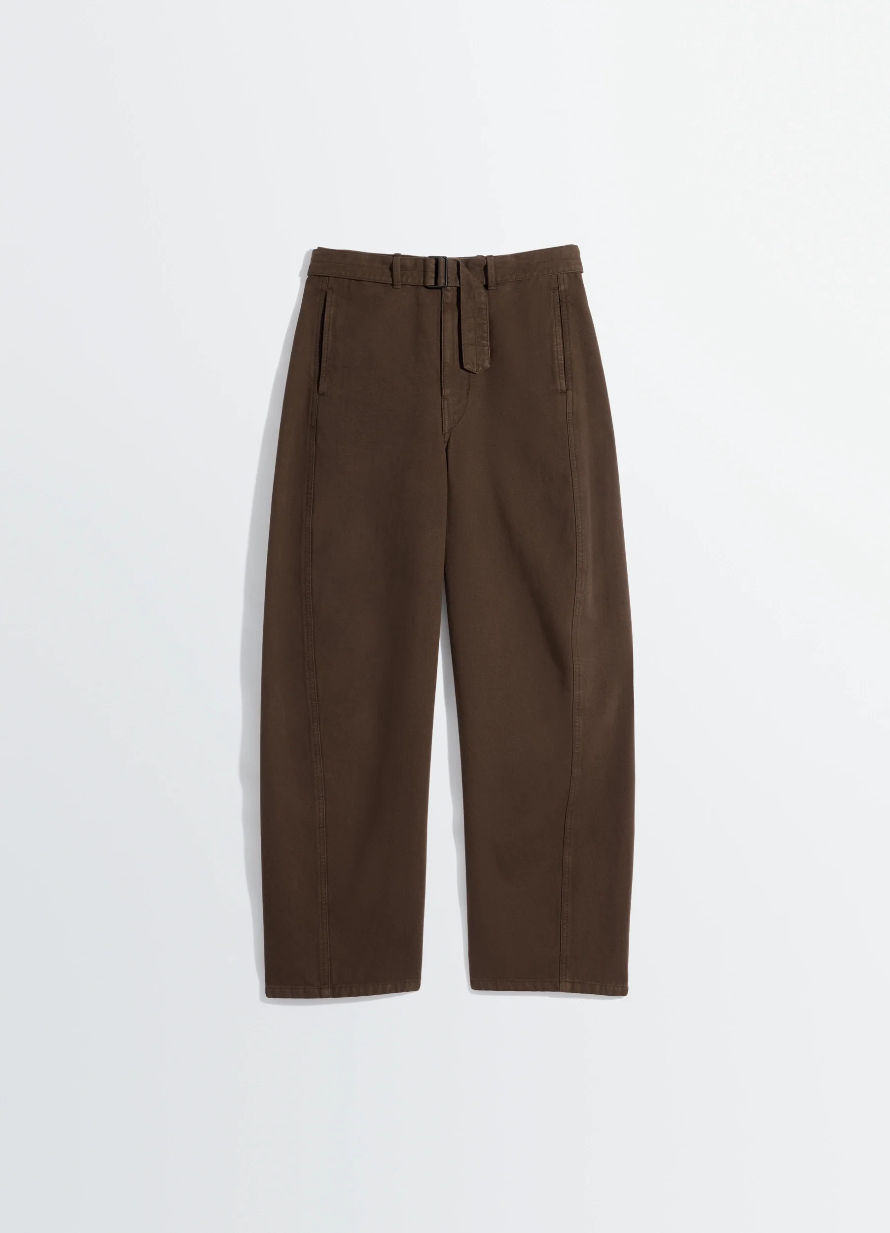 TWISTED BELTED PANTS IN DYED HEAVY BROKEN TWILL - Image 7