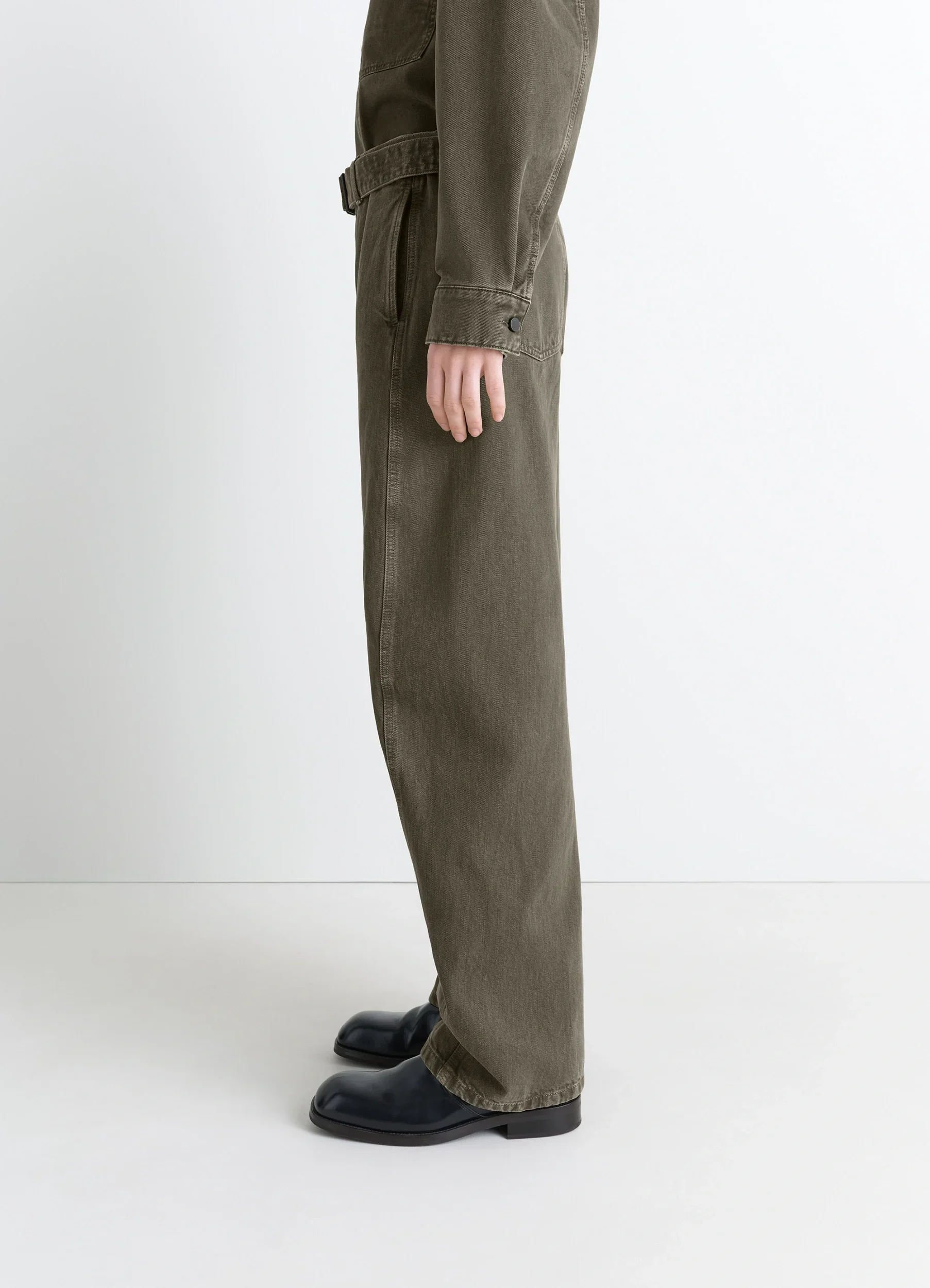 TWISTED BELTED PANTS IN DENIM - Image 5