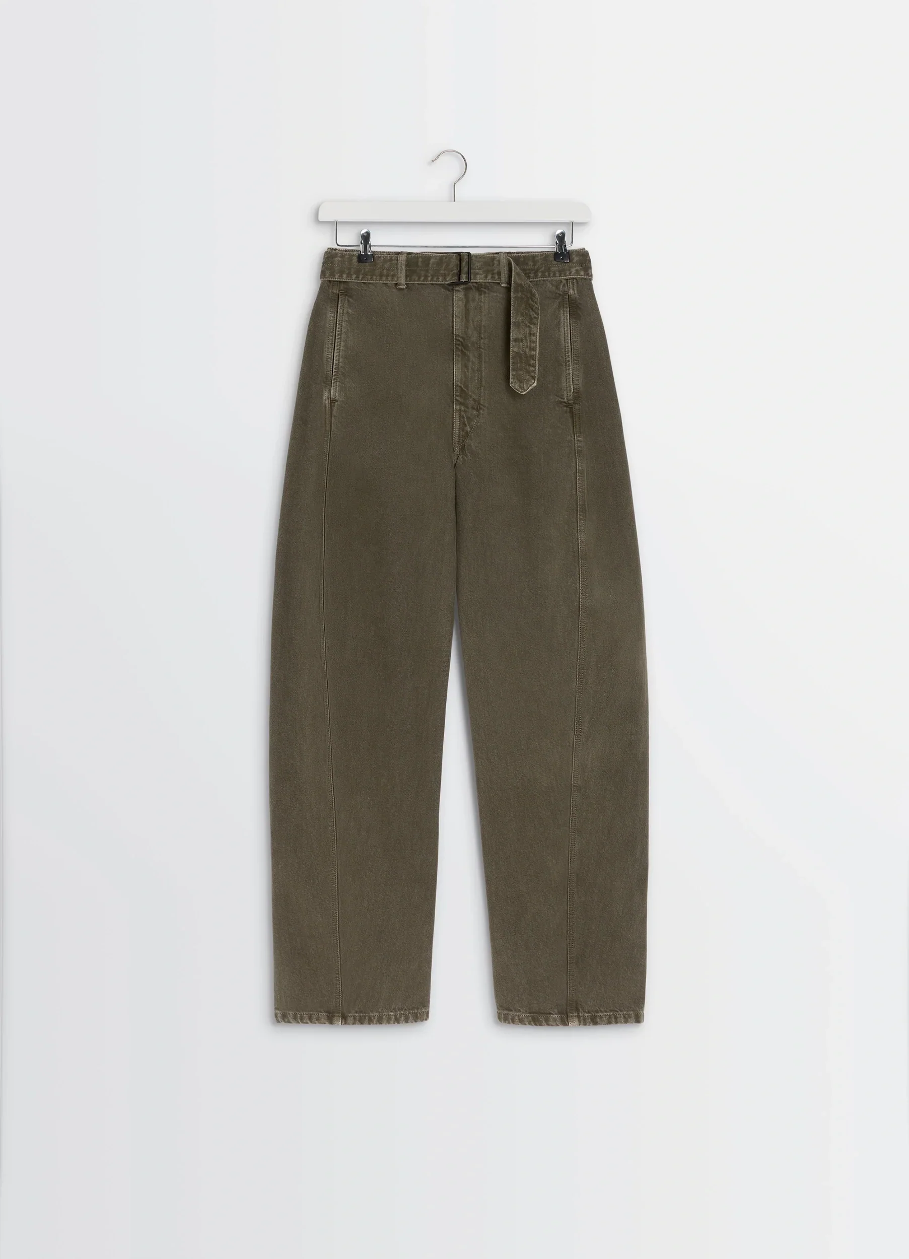 TWISTED BELTED PANTS IN DENIM - Image 7