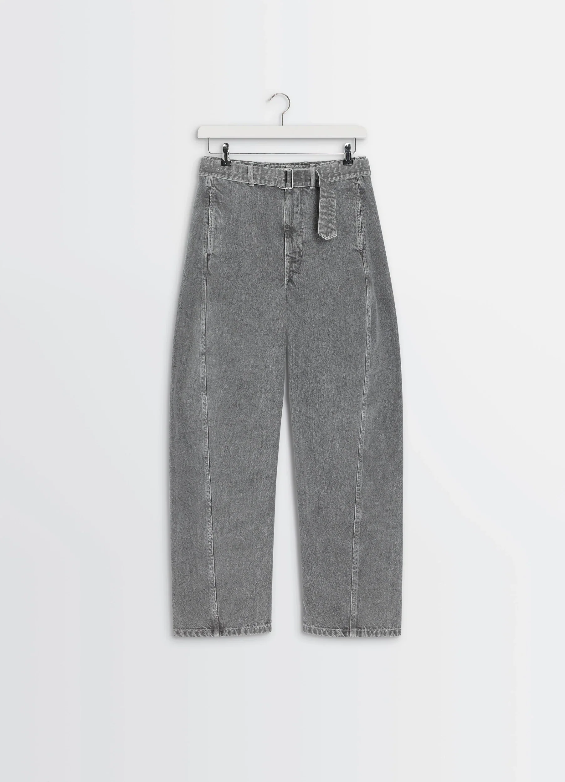 TWISTED BELTED PANTS IN DENIM - Image 7