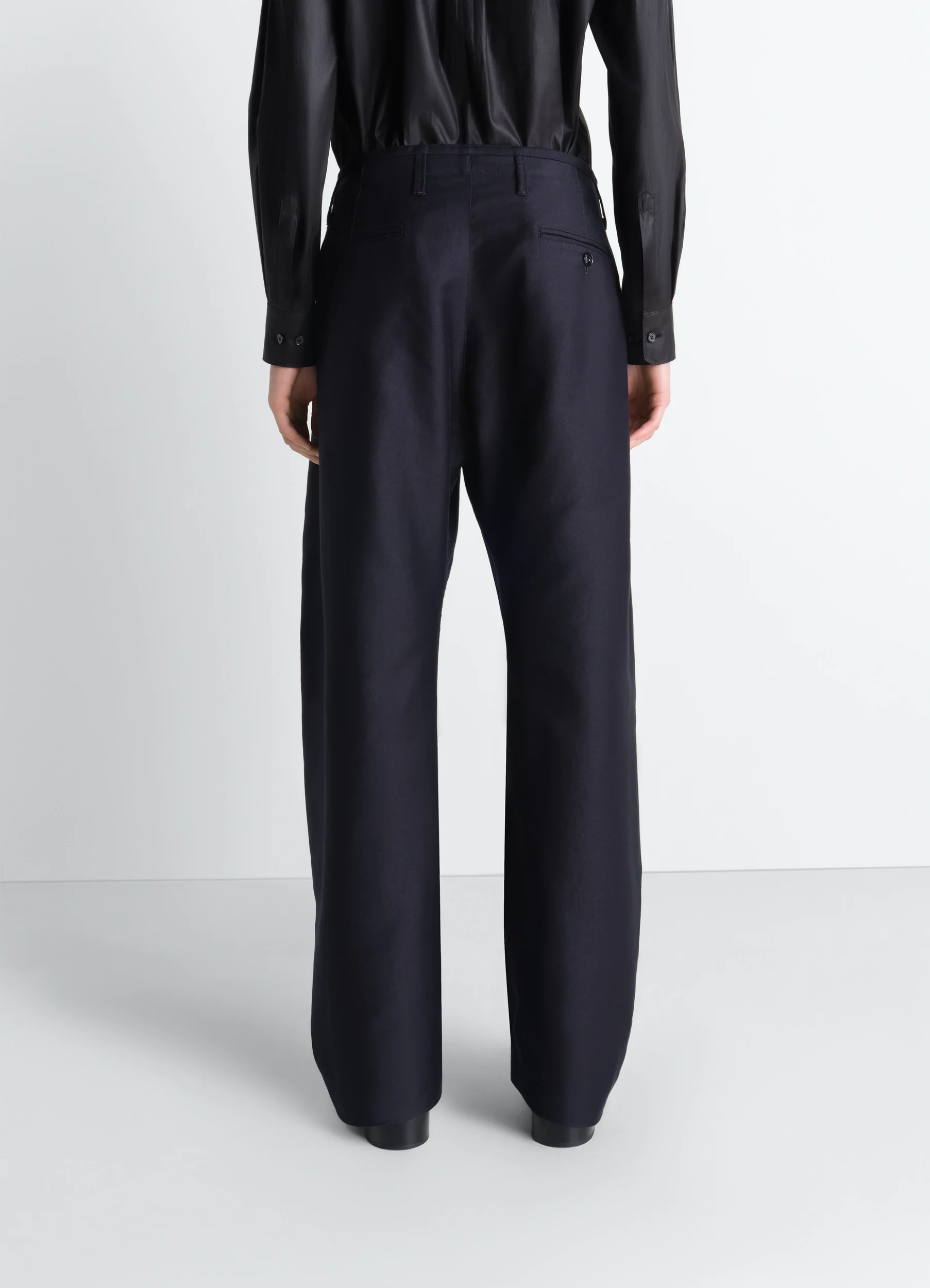 TWISTED CHINO PANTS IN COTTON SATIN - Image 4