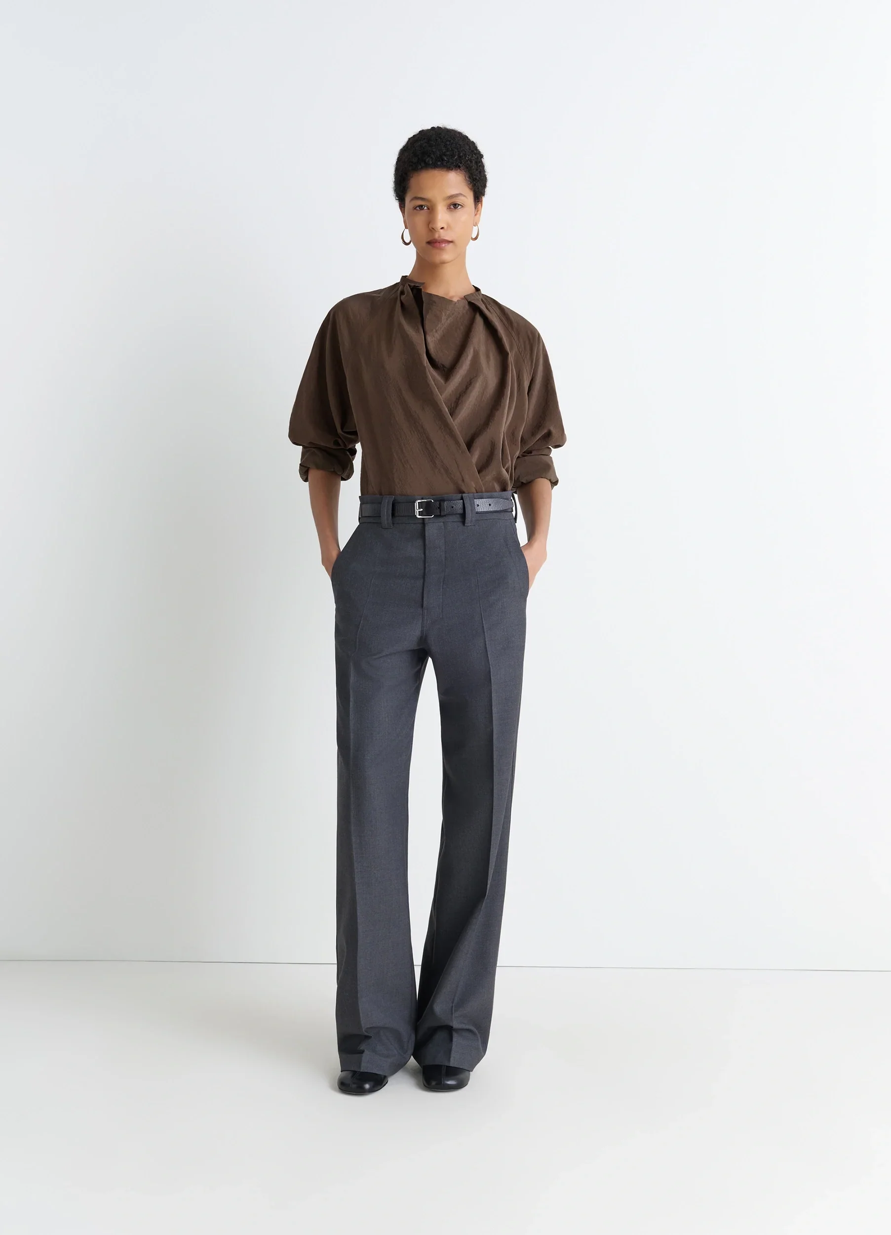 TWISTED TOP IN DRY SILK - Image 2