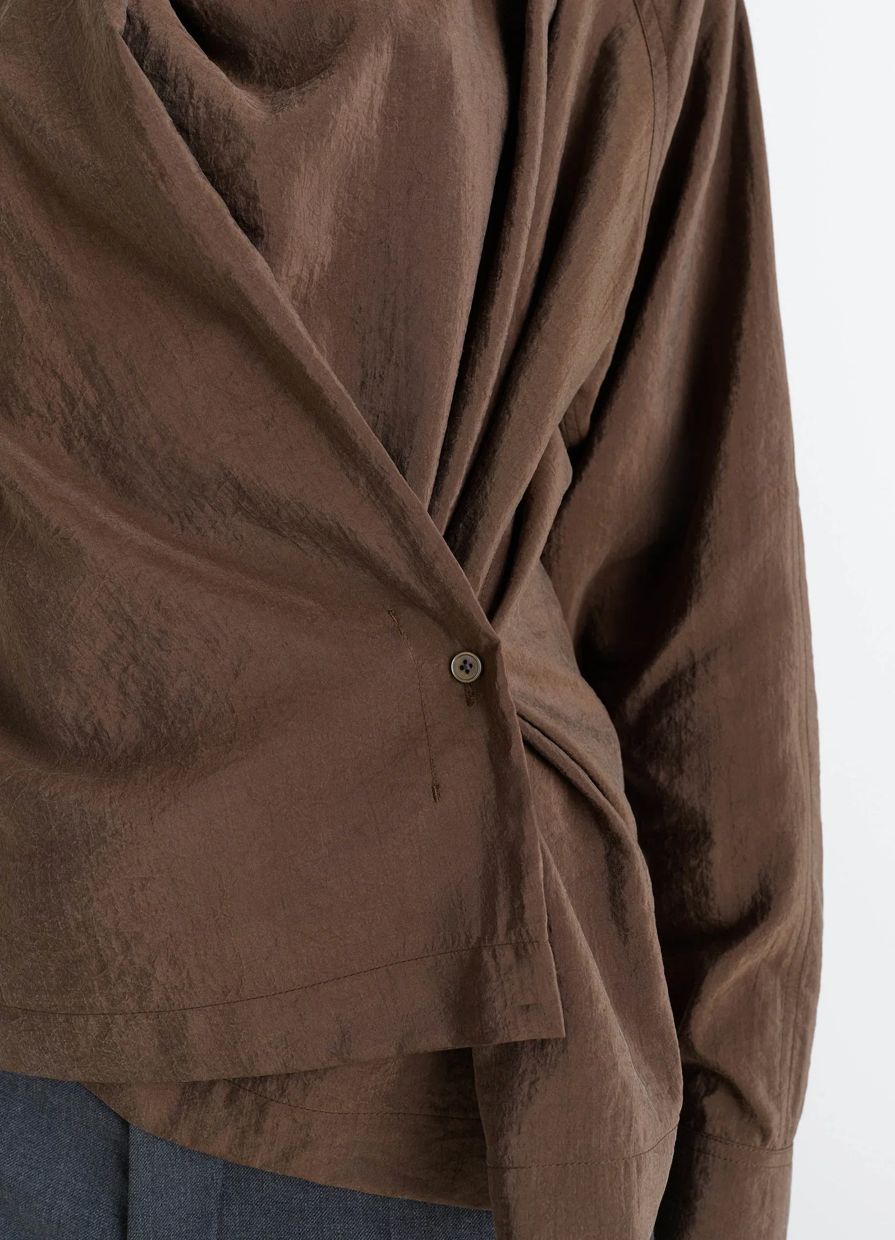 TWISTED TOP IN DRY SILK - Image 3