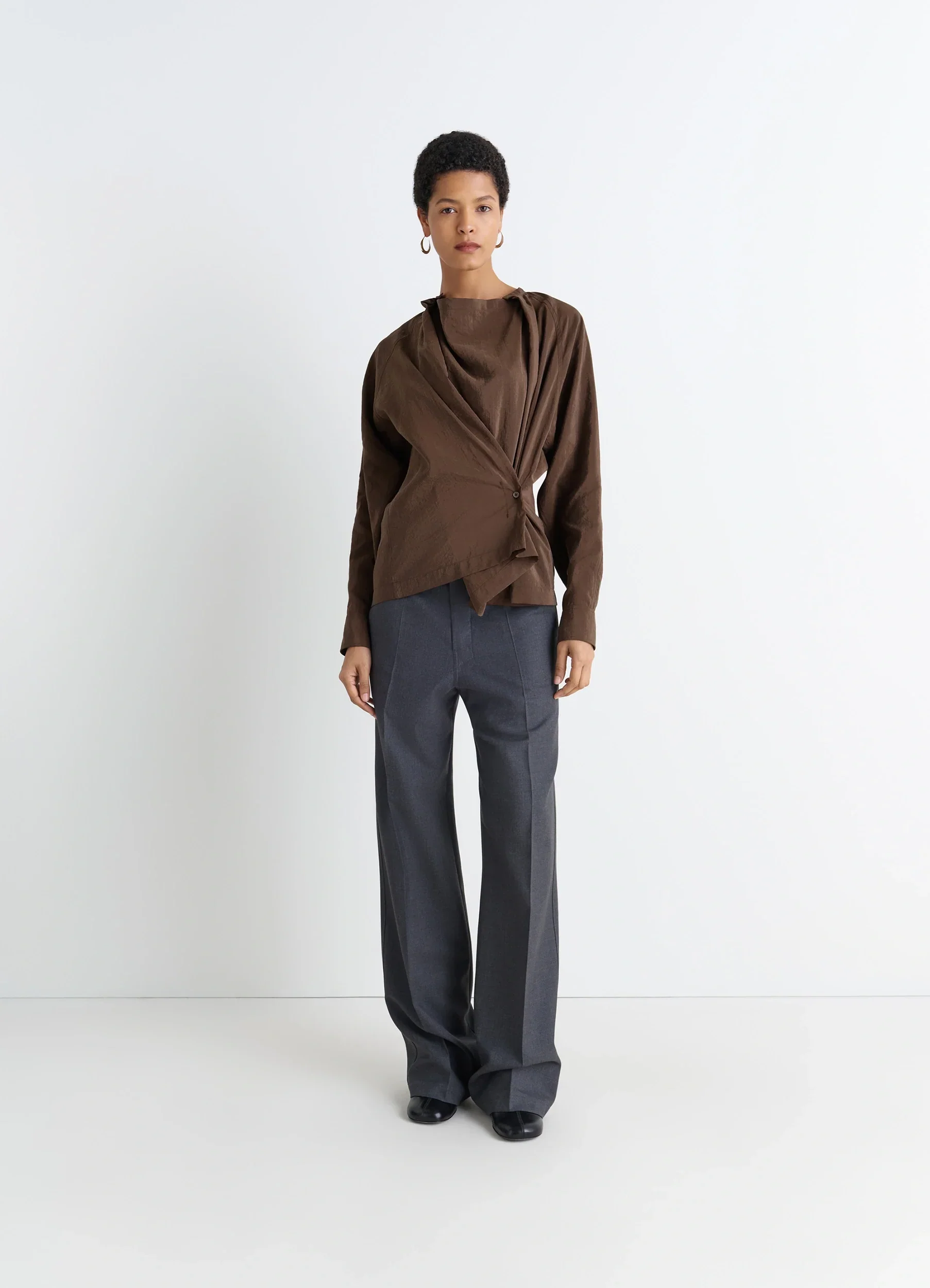 TWISTED TOP IN DRY SILK - Image 4