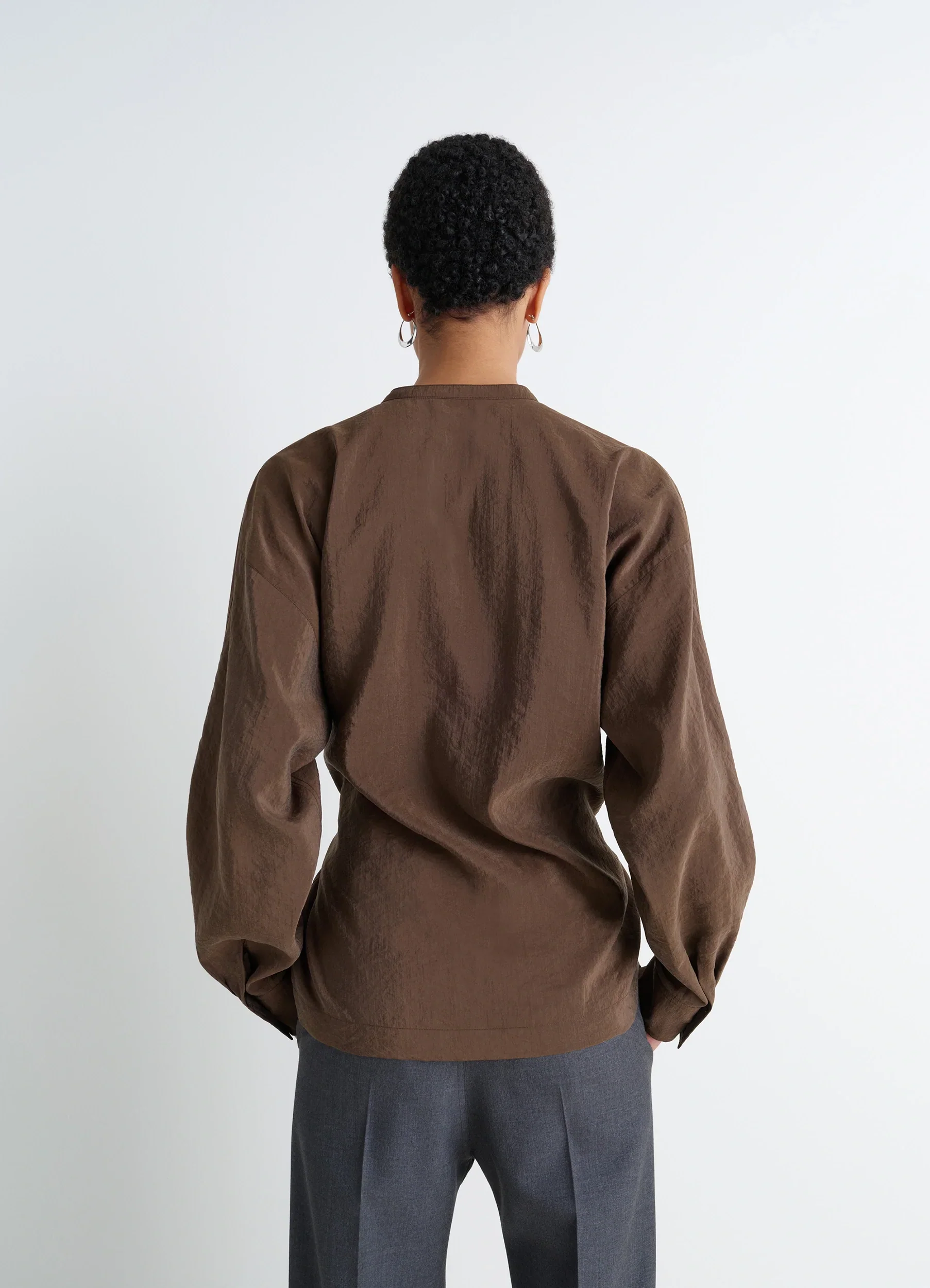 TWISTED TOP IN DRY SILK - Image 5