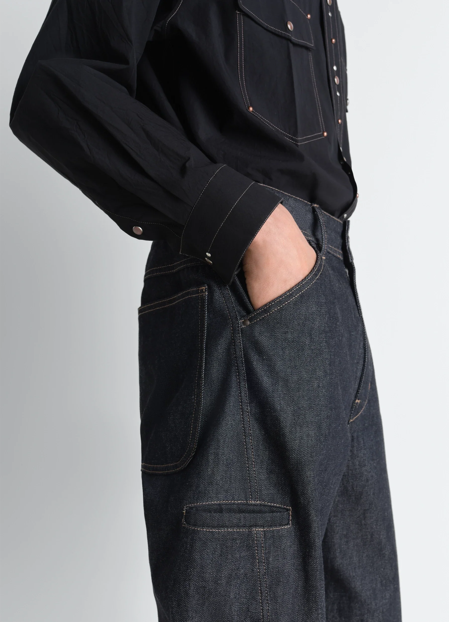 TWISTED WORKWEAR PANTS IN DENIM - Image 4