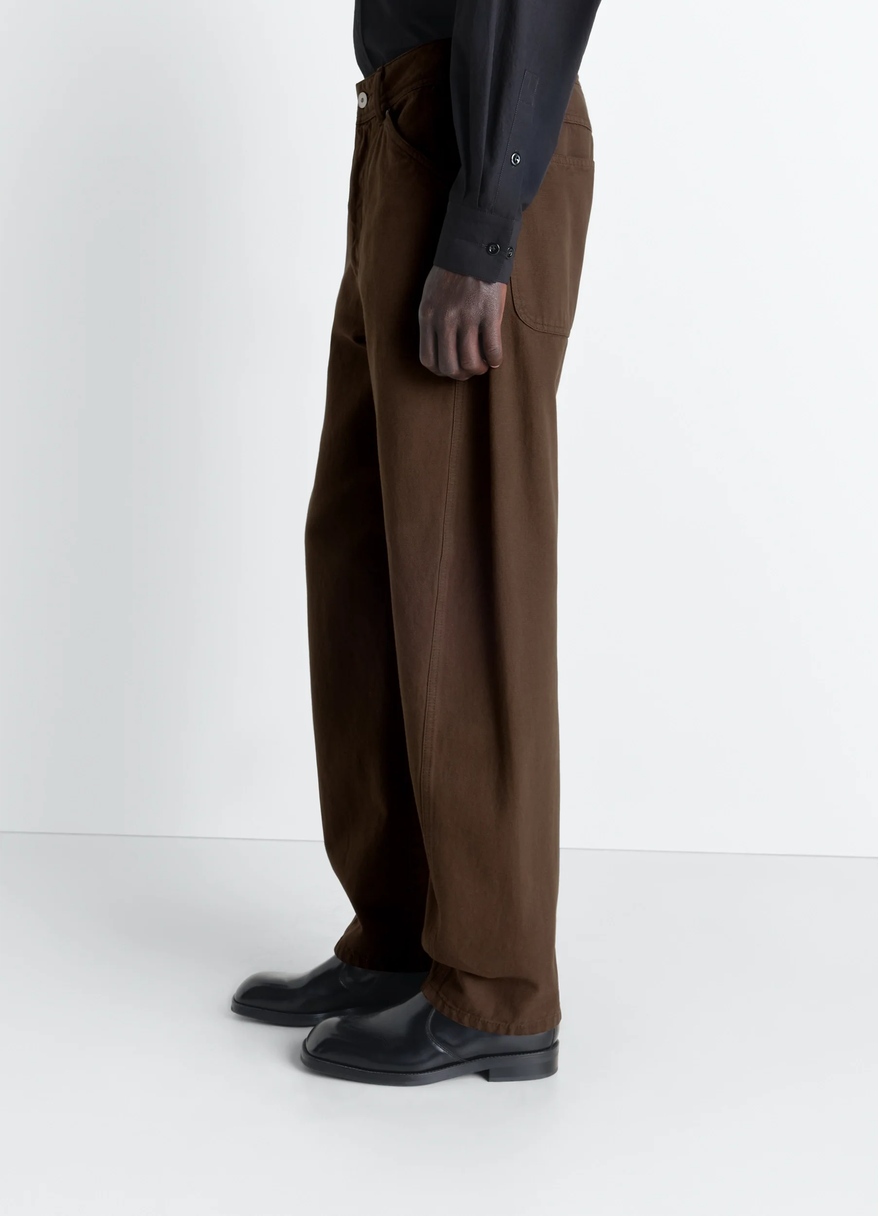 TWISTED WORKWEAR PANTS IN DYED HEAVY BROKEN TWILL - Image 4