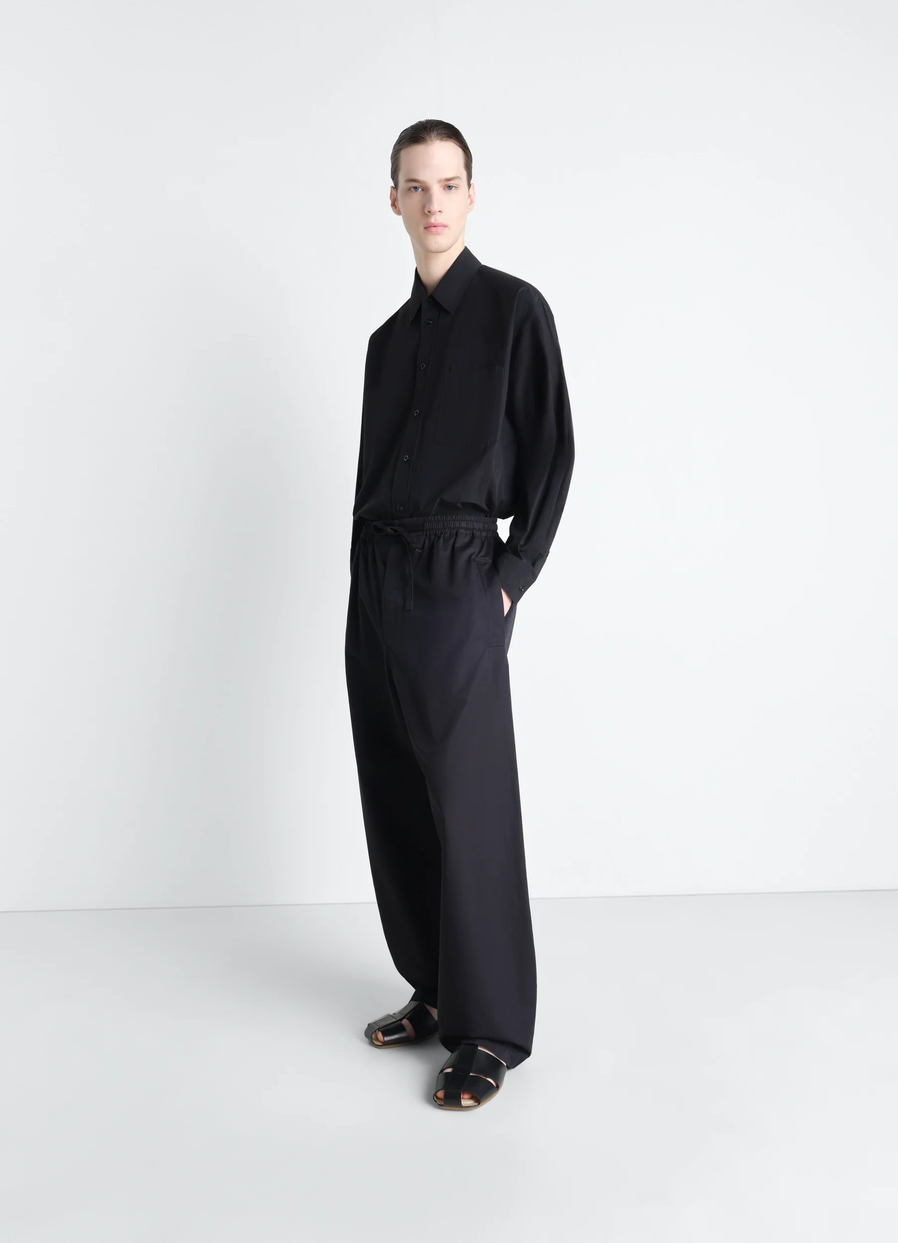 TWO POCKET SHIRT IN CREPE COTTON - Image 2