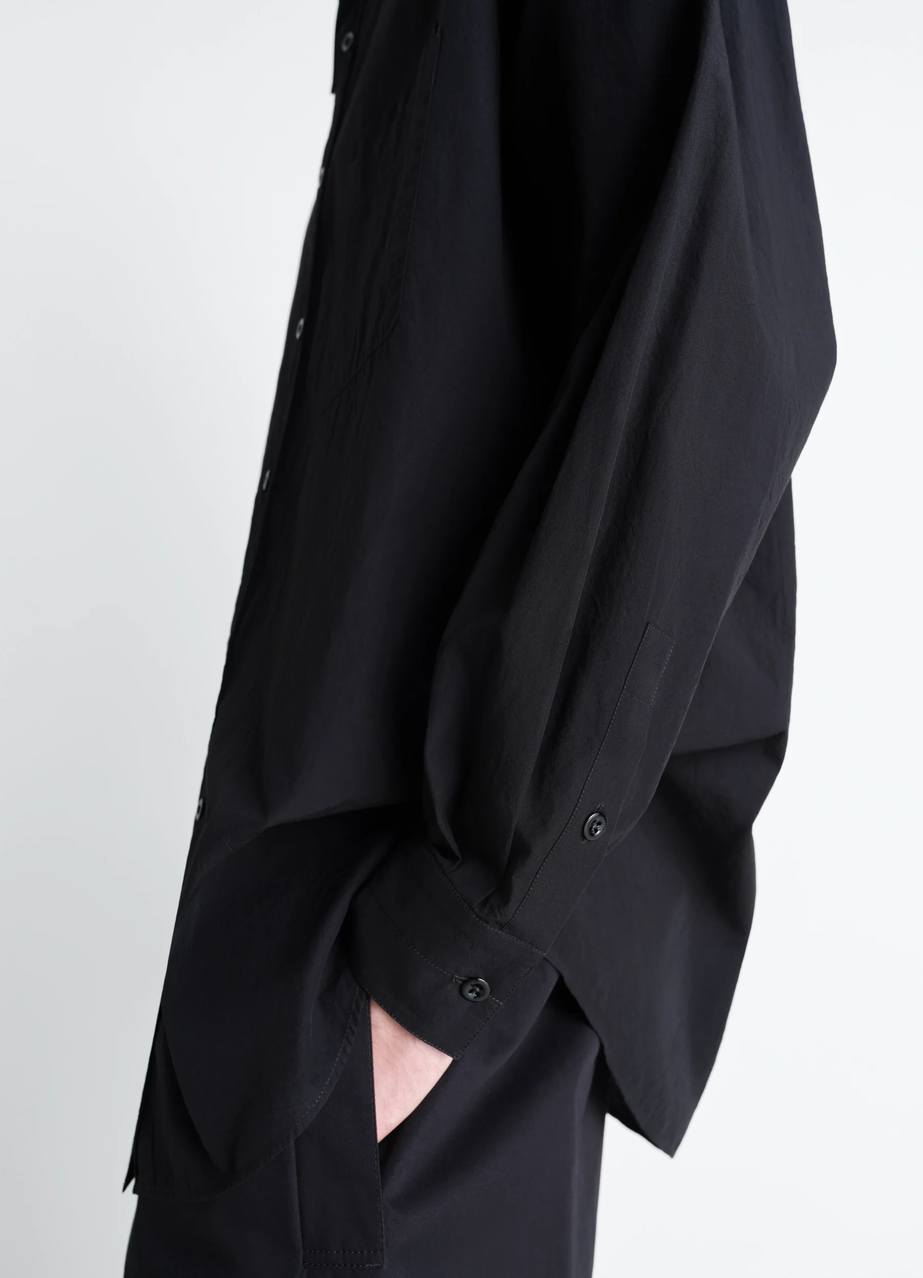 TWO POCKET SHIRT IN CREPE COTTON - Image 3