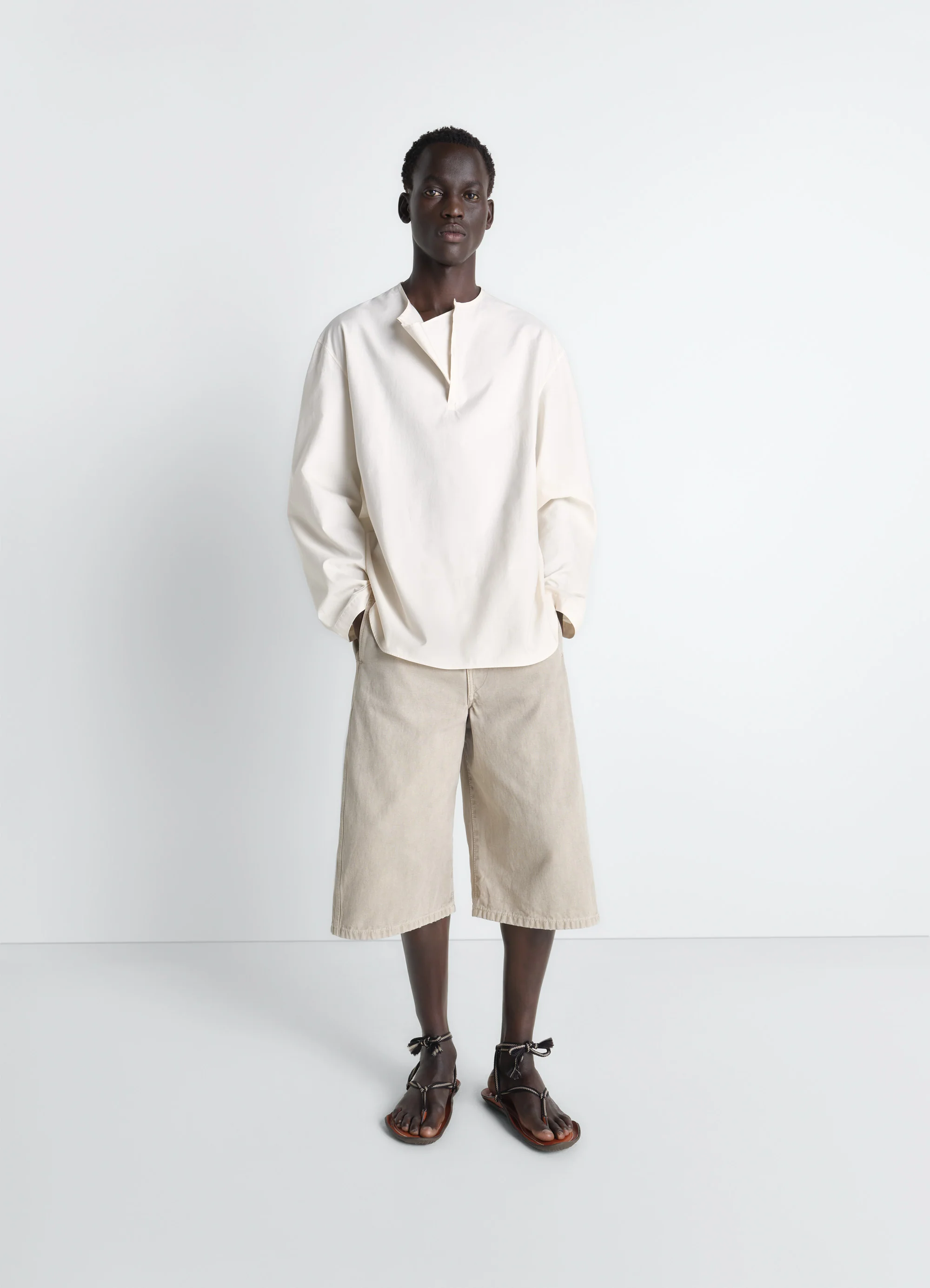 VAREUSE TOP IN WASHED COTTON SILK - Image 2