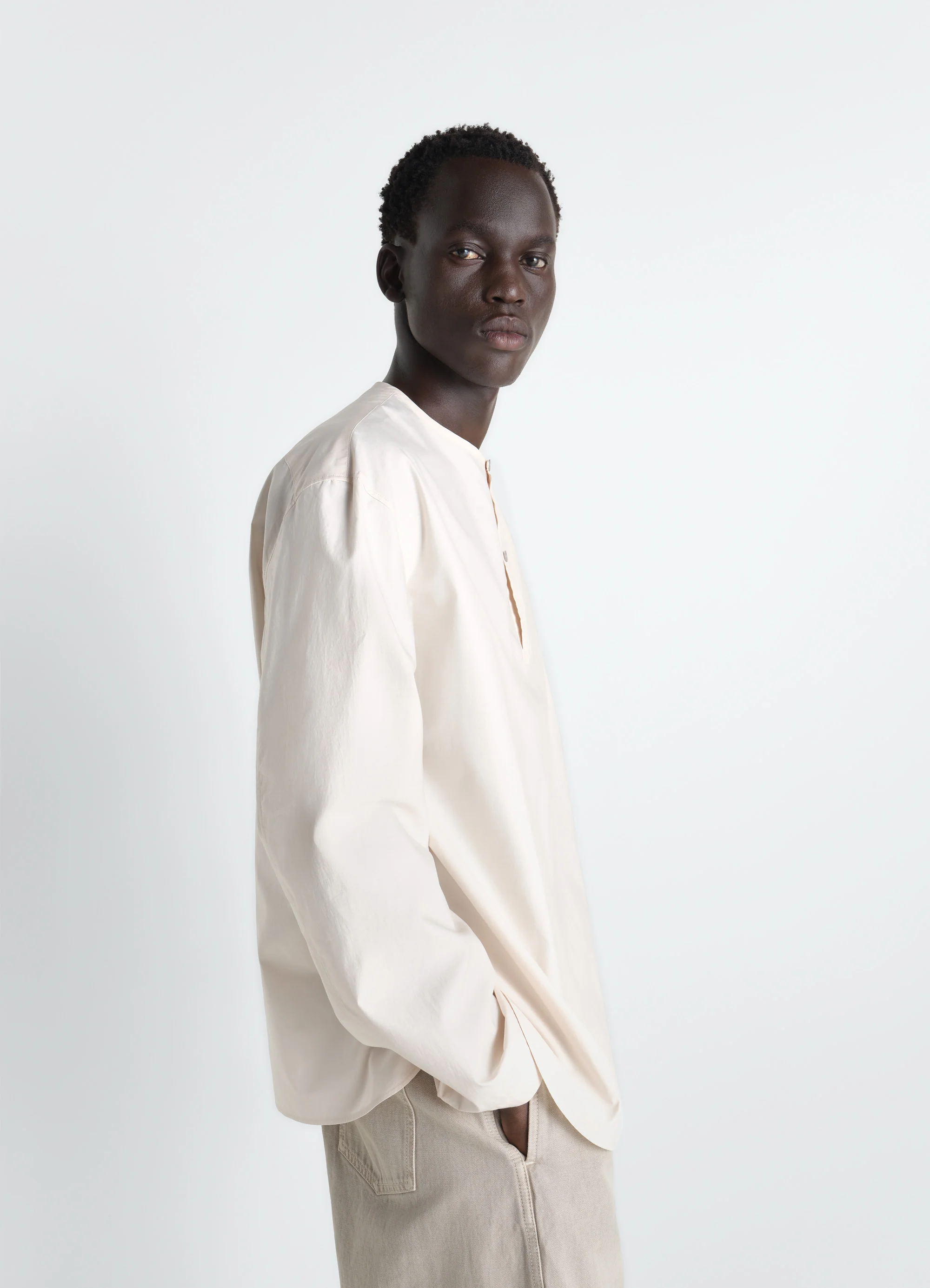 VAREUSE TOP IN WASHED COTTON SILK - Image 3