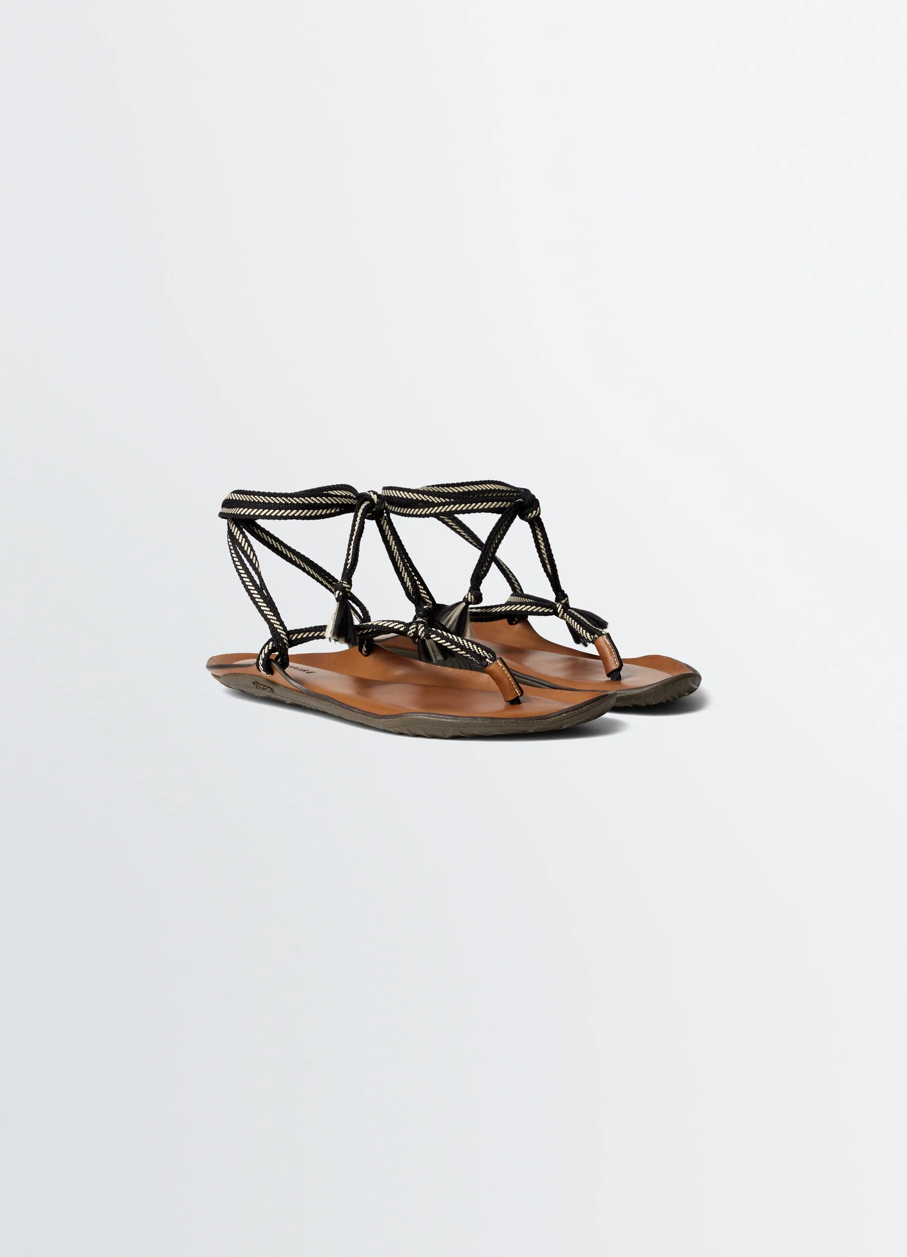 VIBRAM SANDALS IN LEATHER - Image 3