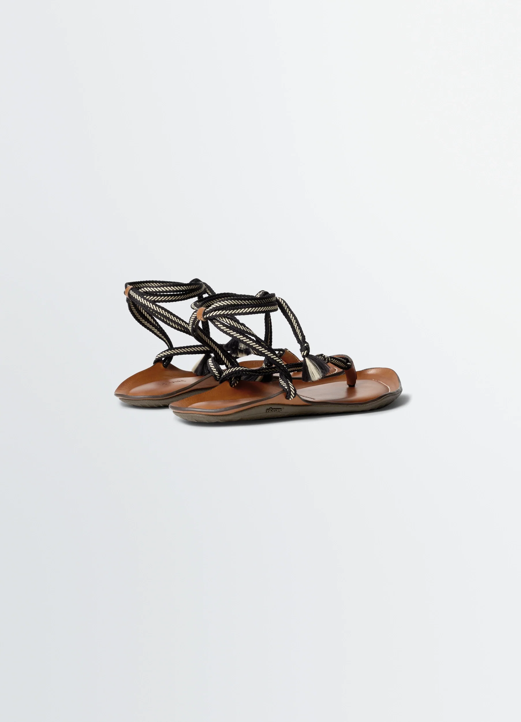 VIBRAM SANDALS IN LEATHER - Image 4