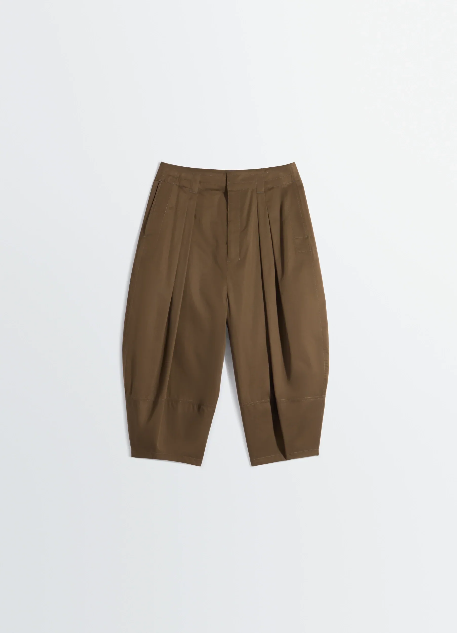 VOLUME BERMUDAS IN COTTON SATIN - Image 5