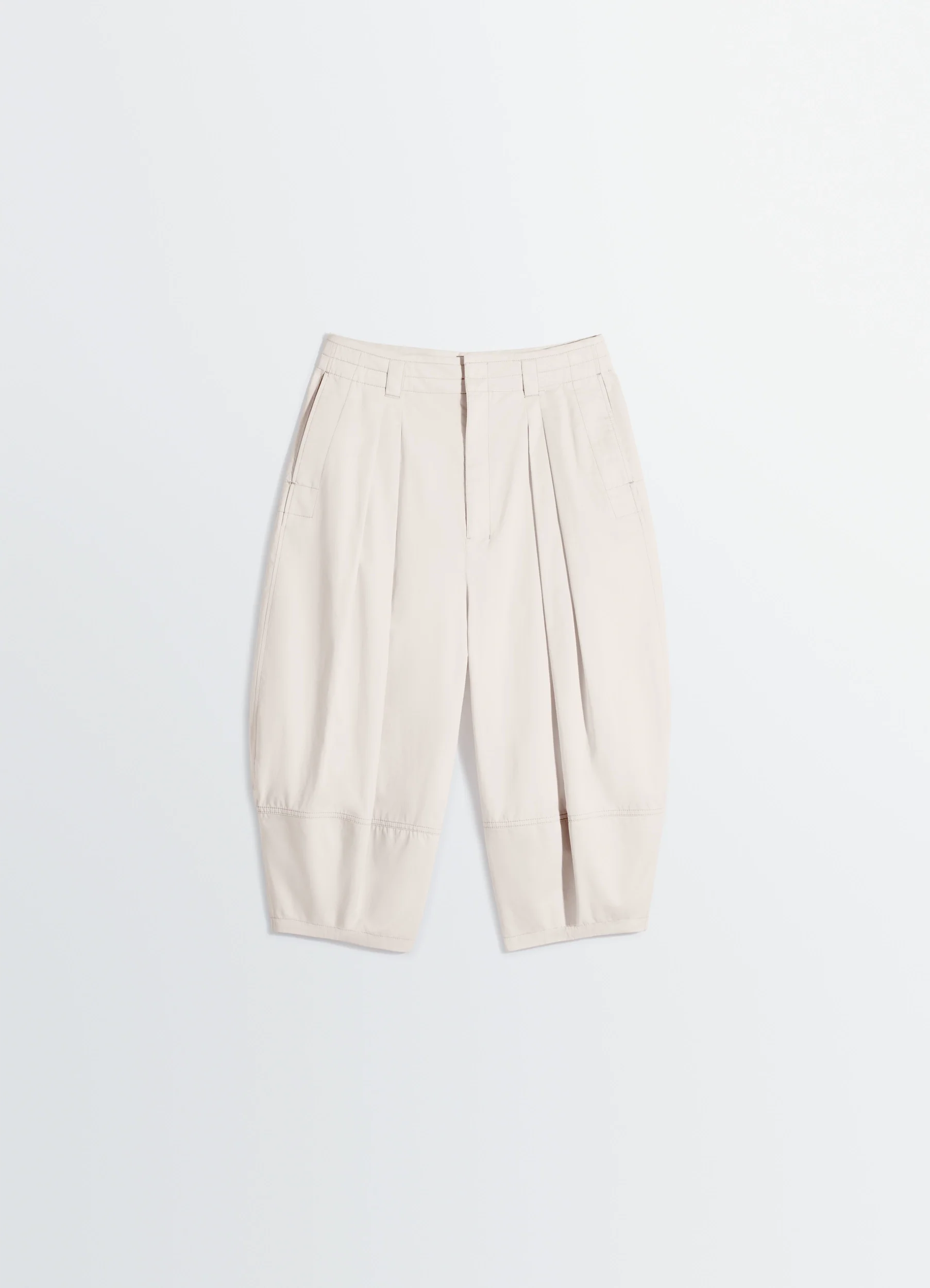 VOLUME BERMUDAS IN COTTON SATIN - Image 6